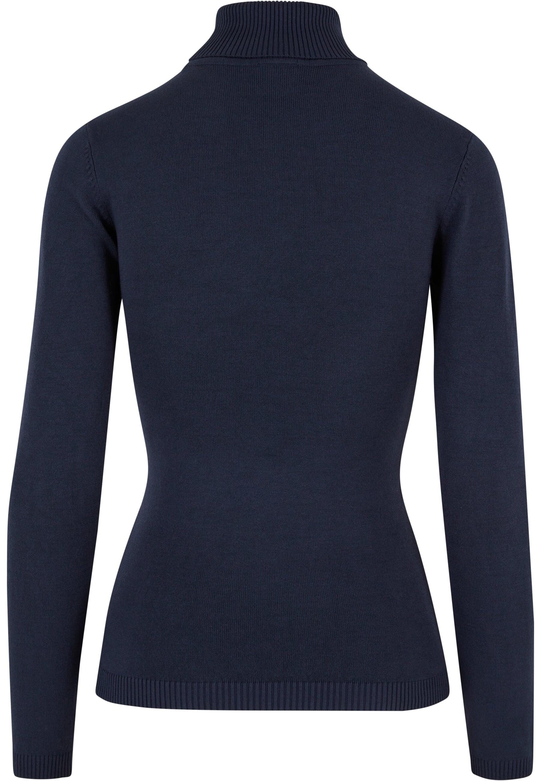 URBAN CLASSICS Rundhalspullover »Urban Classics Damen Ladies Knitted Turtleneck Sweater«, (1 tlg.)