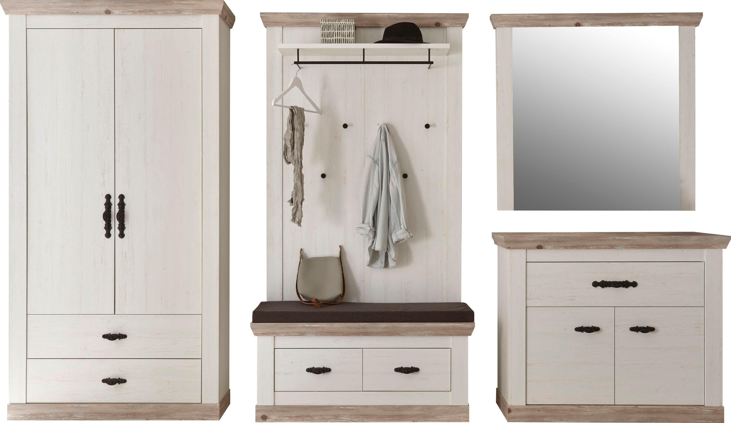 Home affaire Garderoben-Set "Florenz" 5 Stk. tlg. günstig online kaufen