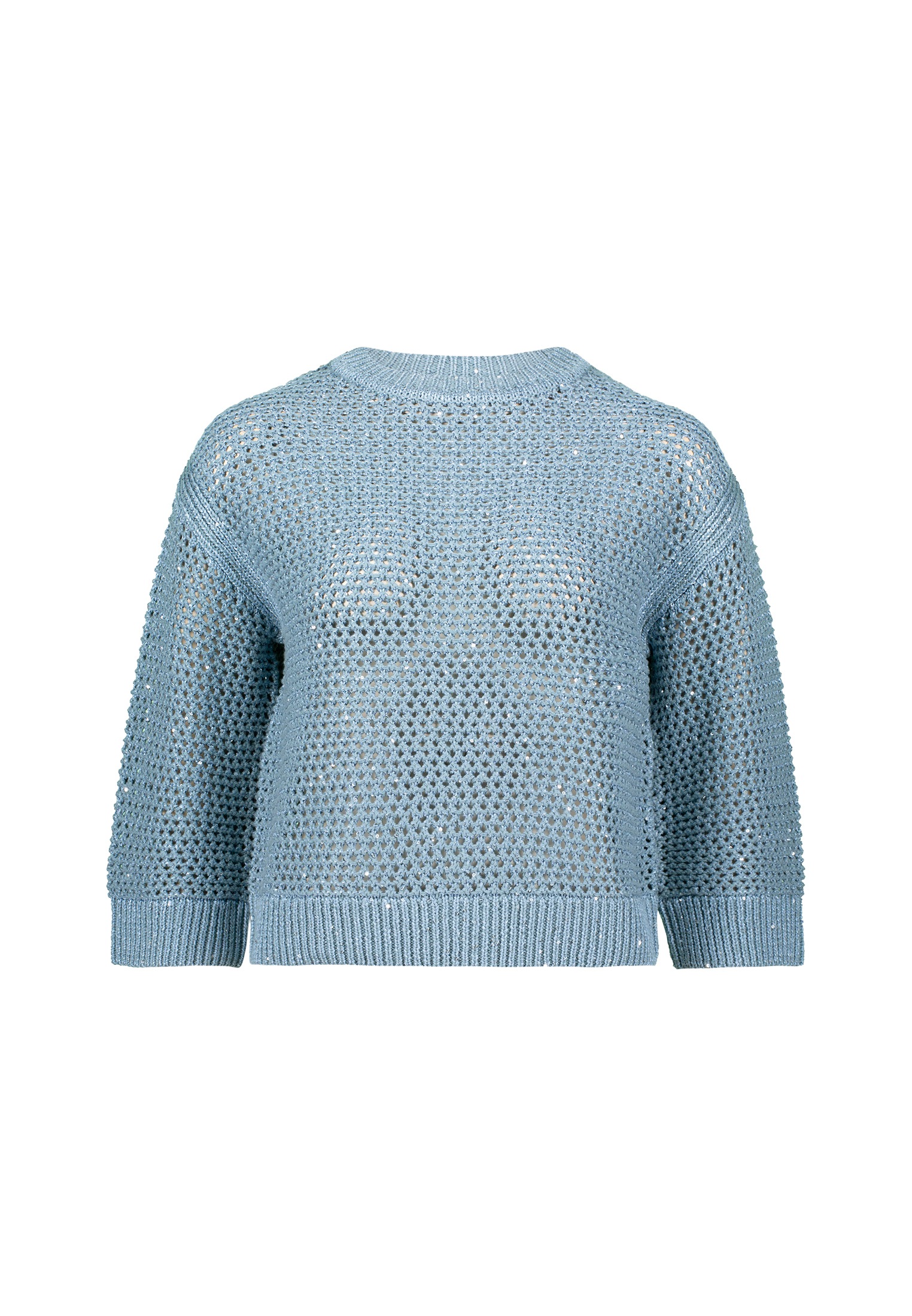 Zero Strickpullover »zero Grobstrickpullover mit Glitzer«, (1 tlg.), weiteres Detail