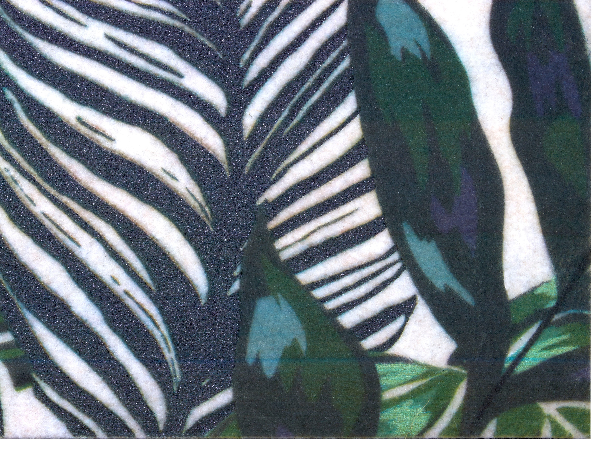 my home Fußmatte »Dschungel«, rechteckig, Floral, Blätter, robust, Eingang,  Türvorleger, rutschfest auf Rechnung | BAUR