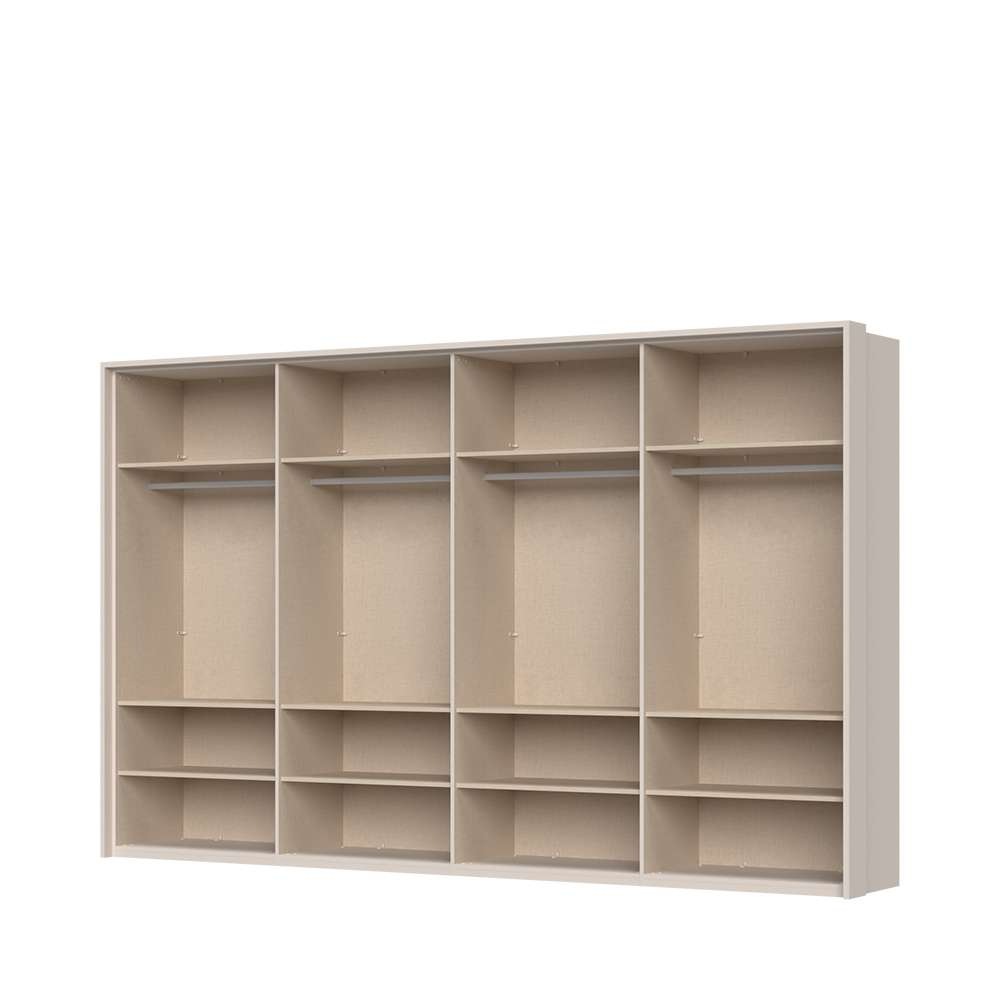 Places of Style Drehtürenschrank »Opera mit oder ohne Kranz inkl. LED-Bel.,B 227,272,317 oder 362 cm«, UV lackiert, Soft Close Funktion, Höhenverstellbare Füße