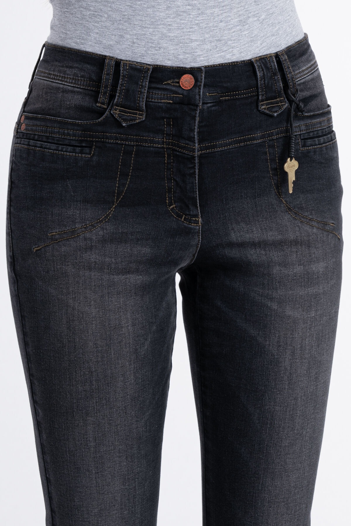 Recover Pants 5-Pocket-Jeans »Carlotta«, mit femininer Ziersteppung