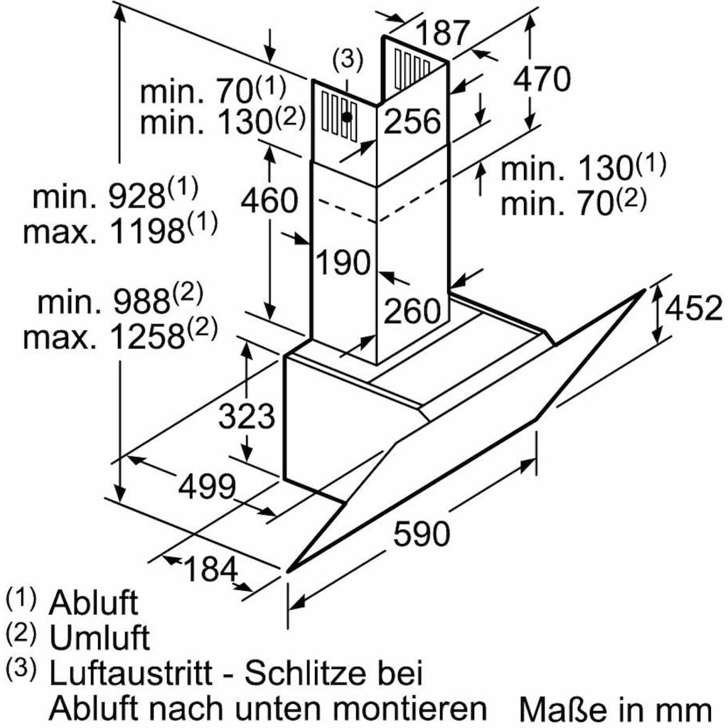 NEFF Kopffreihaube »D65IHM1S0«, Serie N 50