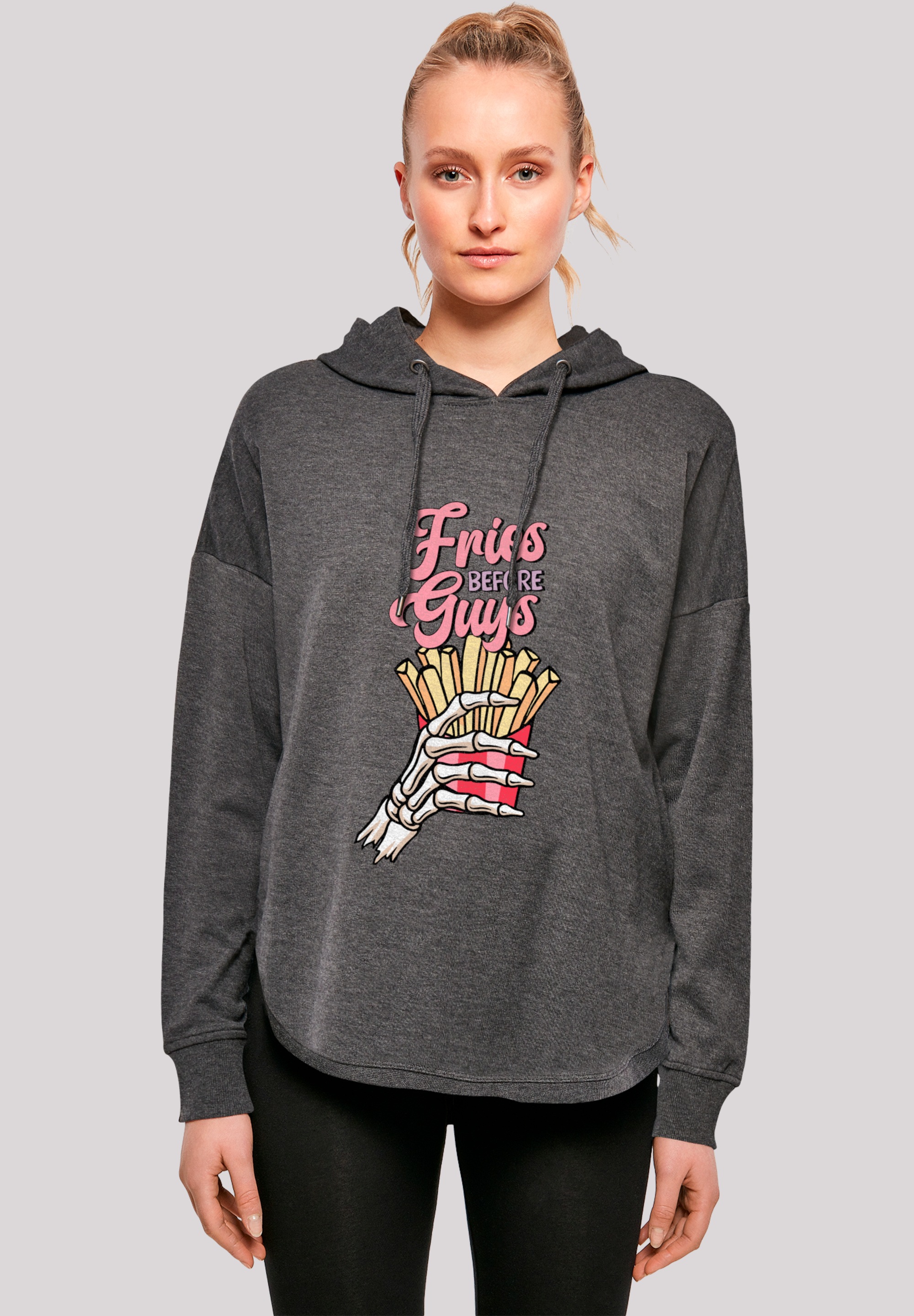 F4NT4STIC Kapuzenpullover "Anti Valentinstag Fries before guys", Premium Qu günstig online kaufen