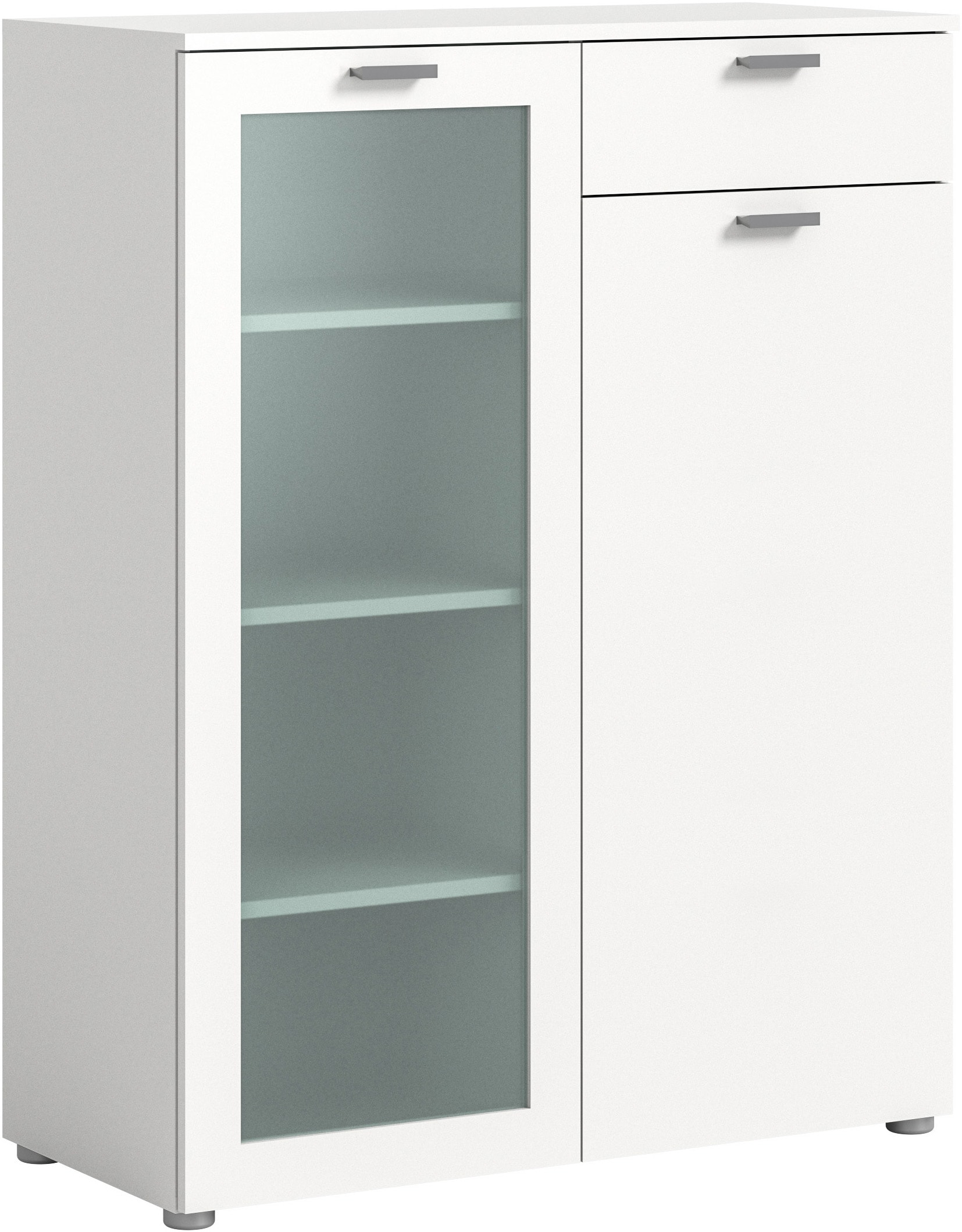 INOSIGN Highboard "Onex, Breite 90 cm, mit Glastür, vielseitig einsetzbar", in verschiedenen Farben, Kommode, Schrank, A