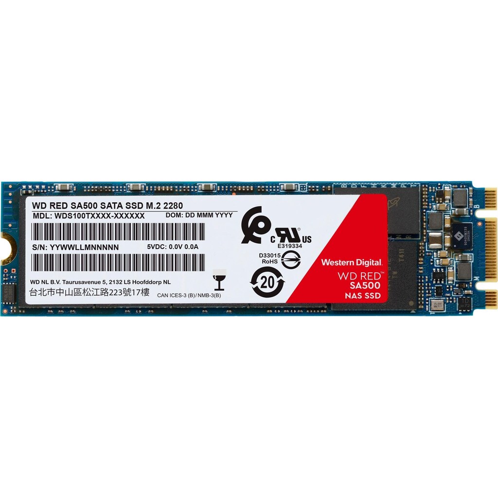 Western Digital interne SSD »Red SA500 M.2«, Anschluss SATA III