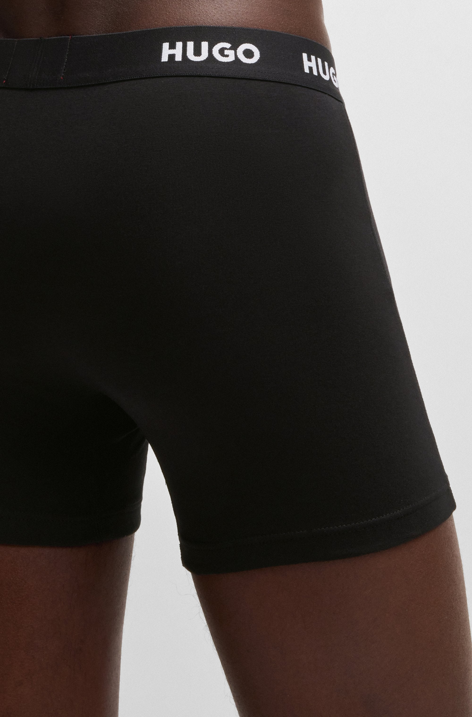 HUGO Underwear Boxer »BOXERBR TRIPLET PACK«, (3 St.), mit HUGO Logo-Elastikbund