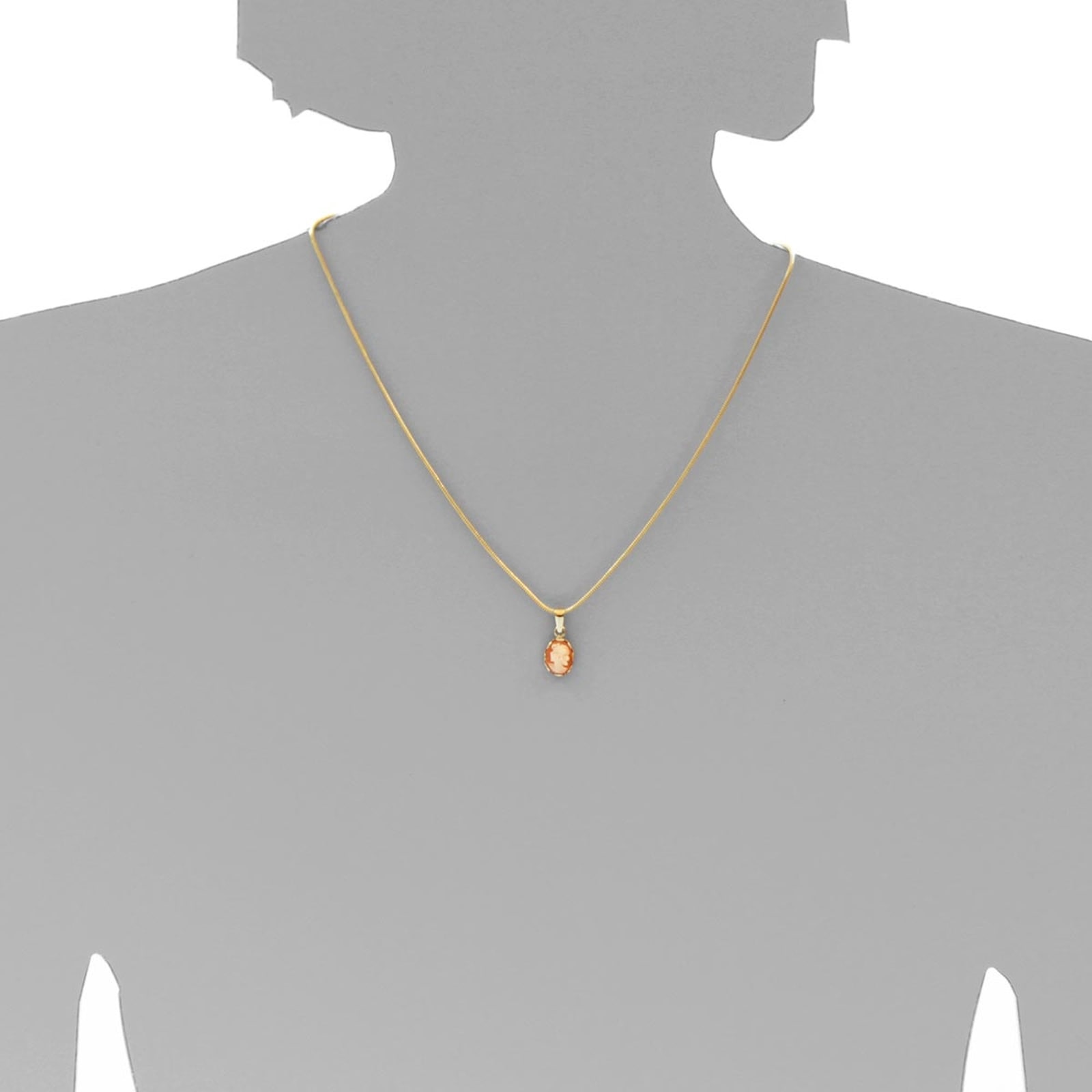 OSTSEE-SCHMUCK Kette und Anhänger Set »- Käthe - Gold 333/000 - Gemme«