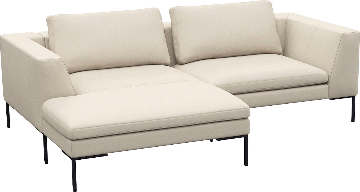 FLEXLUX Ecksofa "Loano, superbequemer Sitzkomfort durch Kaltschaum im Sitz, günstig online kaufen