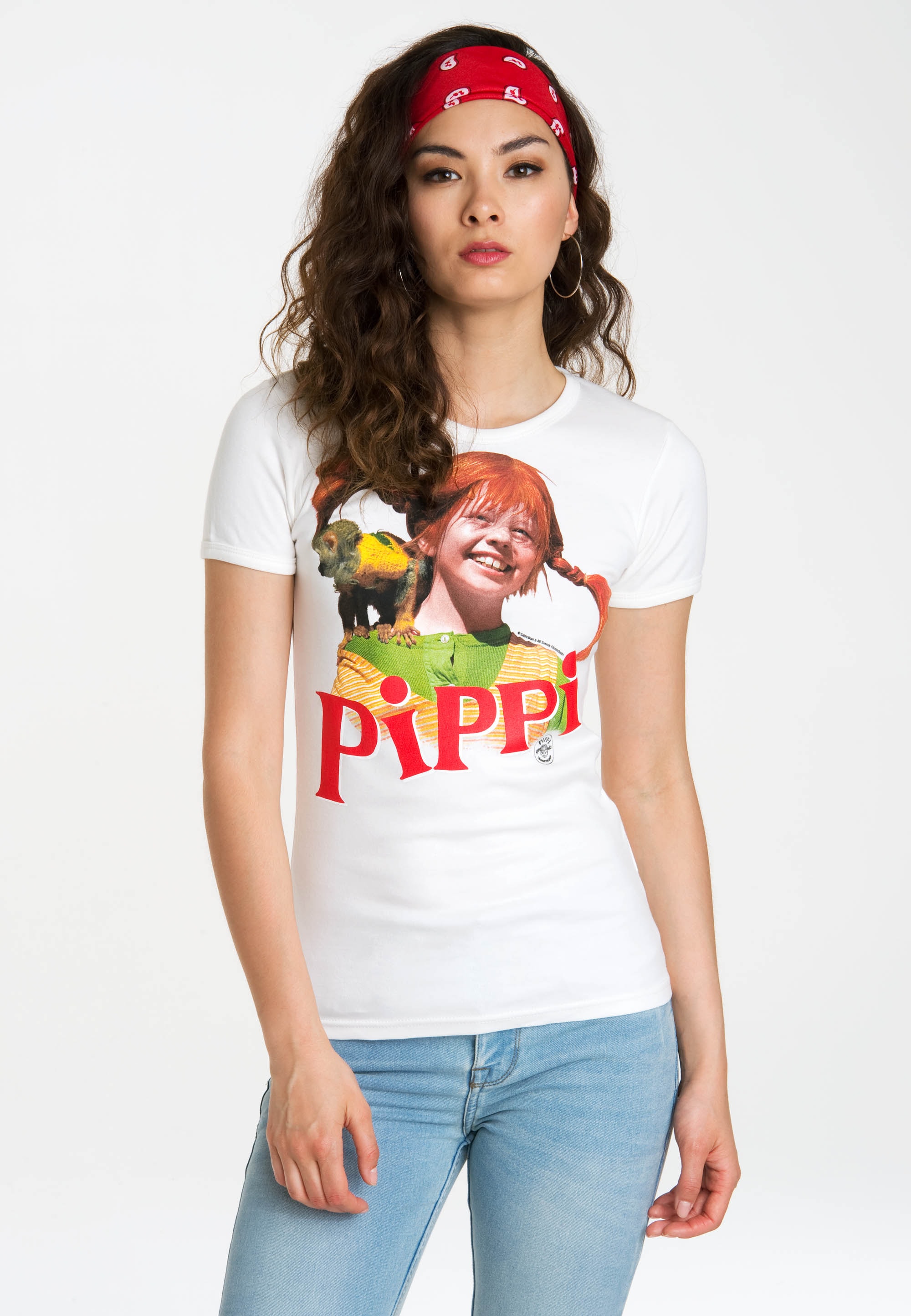 BAUR Langstrumpf«, LOGOSHIRT mit T-Shirt Originaldesign »Pippi | lizenziertem bestellen