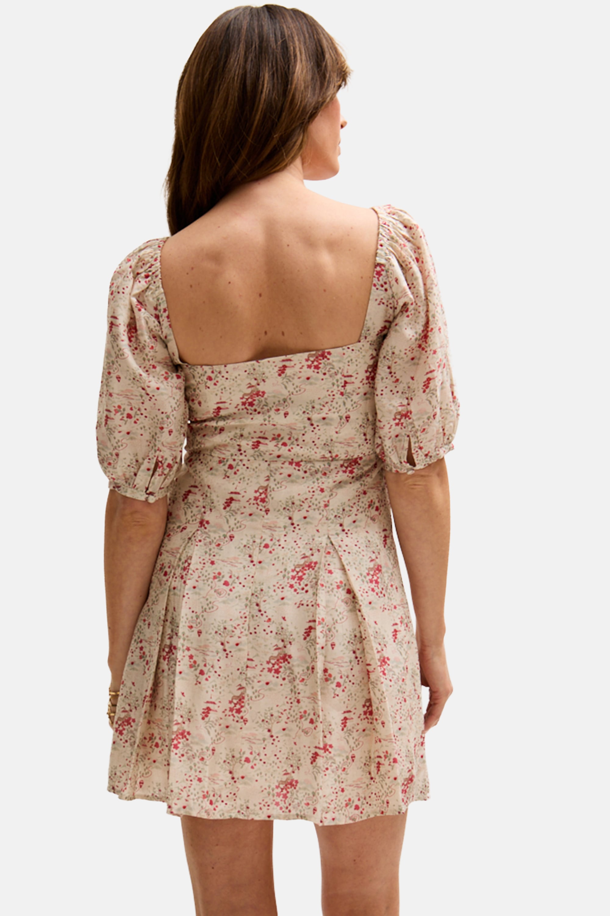 Lily and Lionel Midikleid »India Button Front Wishing Well Floral Print Mini Dress Damen«