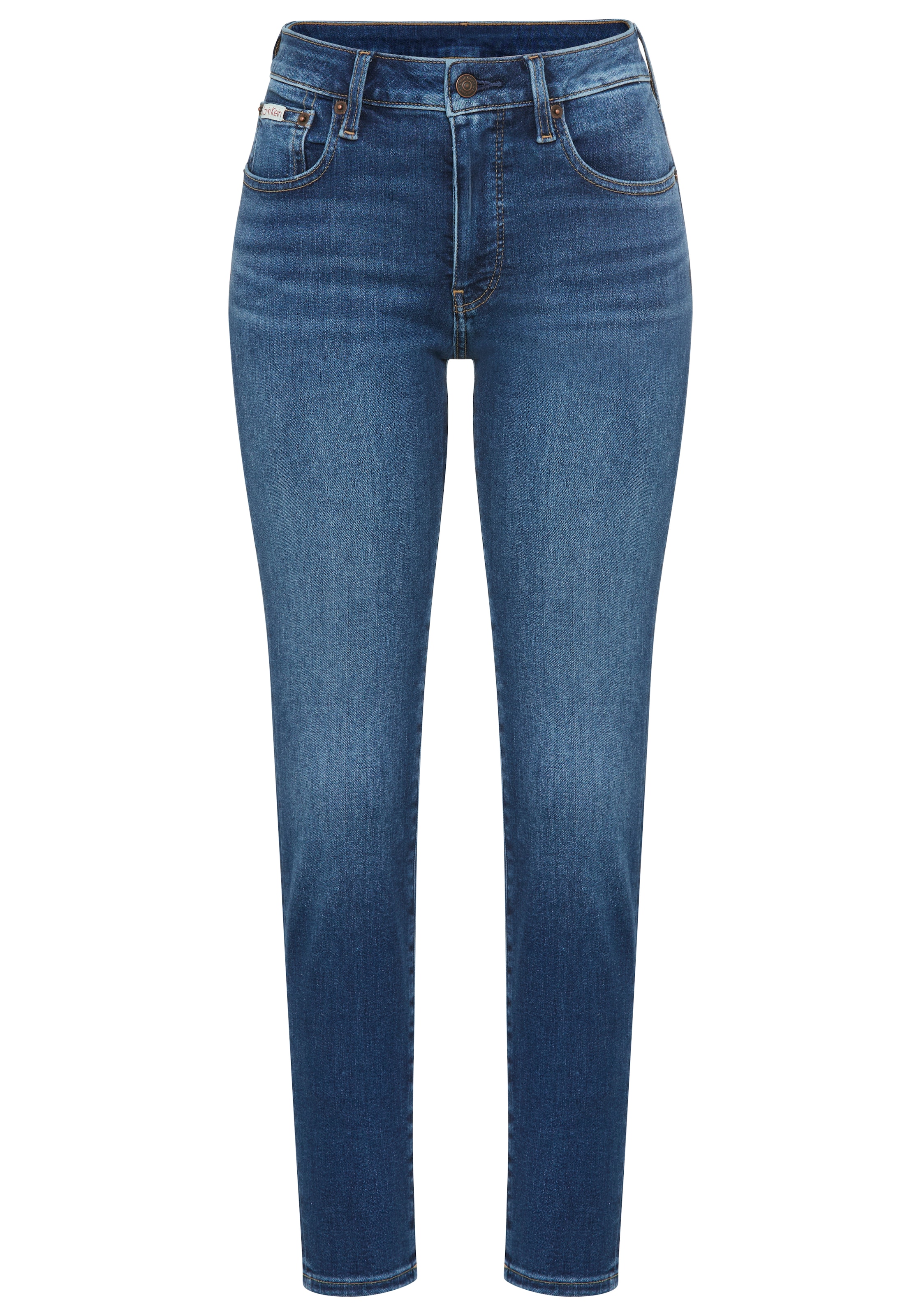Calvin Klein Jeans Skinny-fit-Jeans "MID RISE SKINNY" Mit Gürtelschlaufen günstig online kaufen
