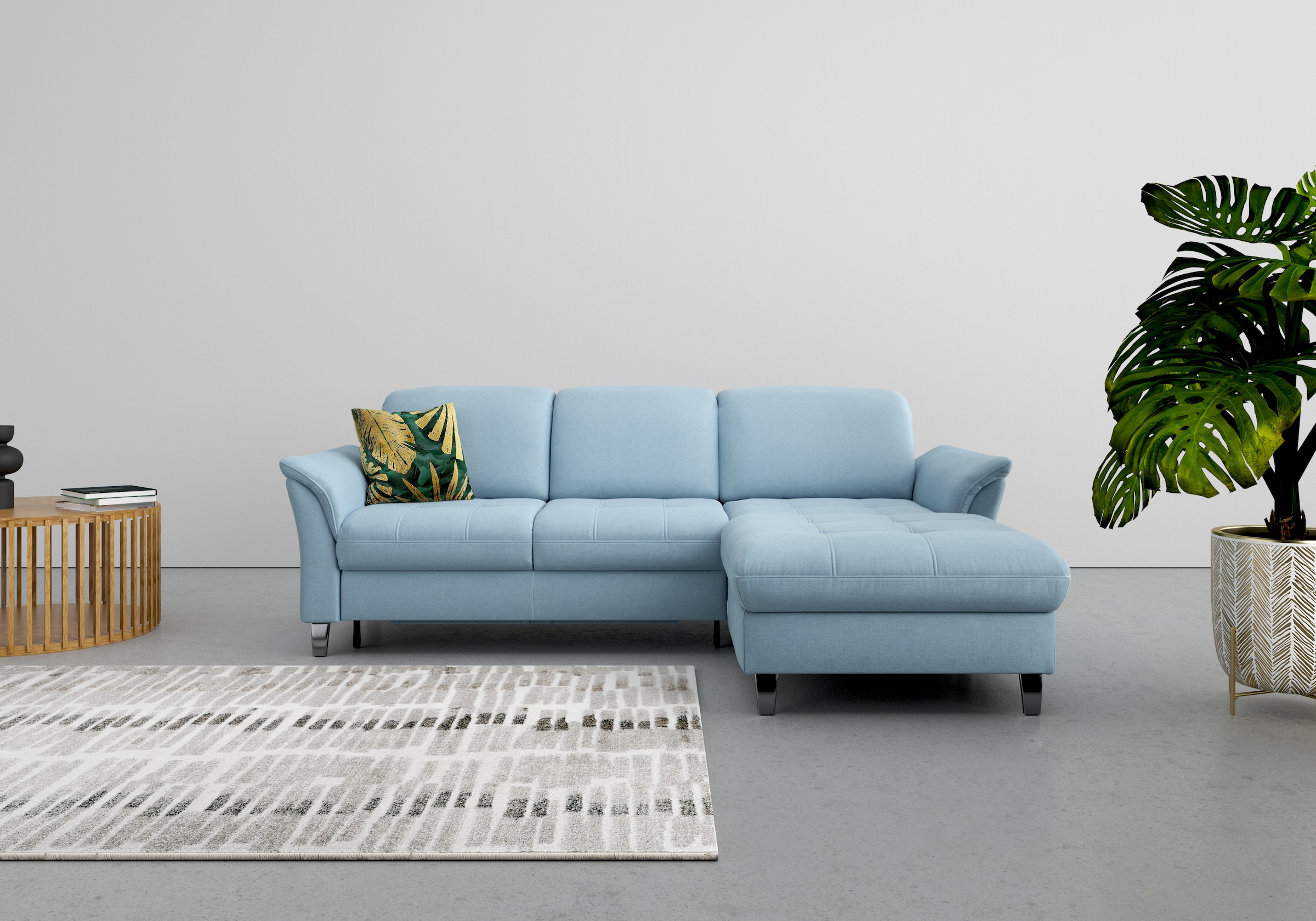 sit&more Ecksofa "Maggiore L-Form" wahlweise mit Kopfteilverstellung, Bettf günstig online kaufen