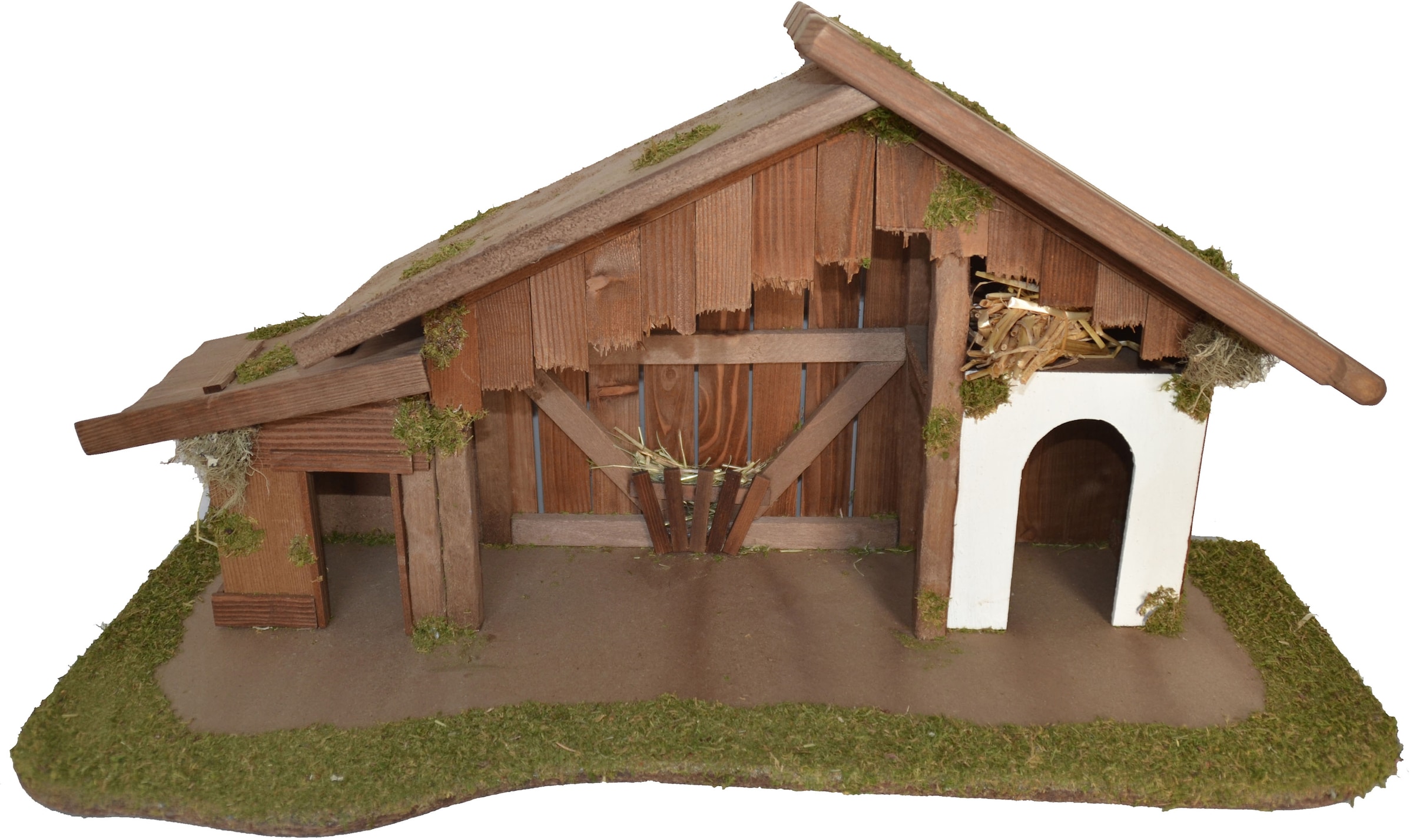 Alfred Kolbe Krippe "Weihnachtsdeko" aus Holz, 70x35x33 cm, für Figuren bis günstig online kaufen