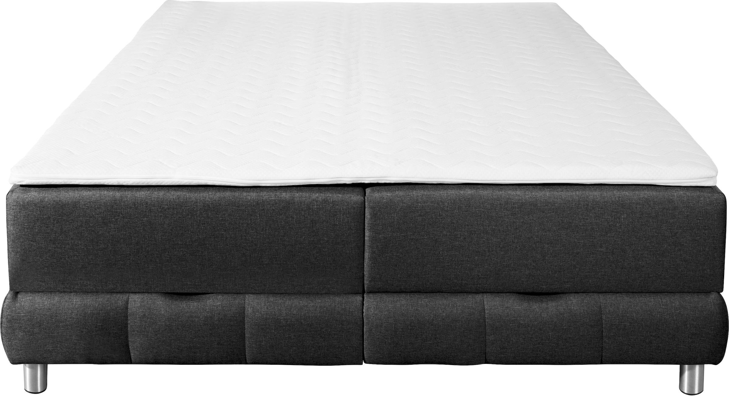 INOSIGN Boxspringbett »Vaasa«, für Dachschrägen geeignet, inkl. Bettkasten und Topper