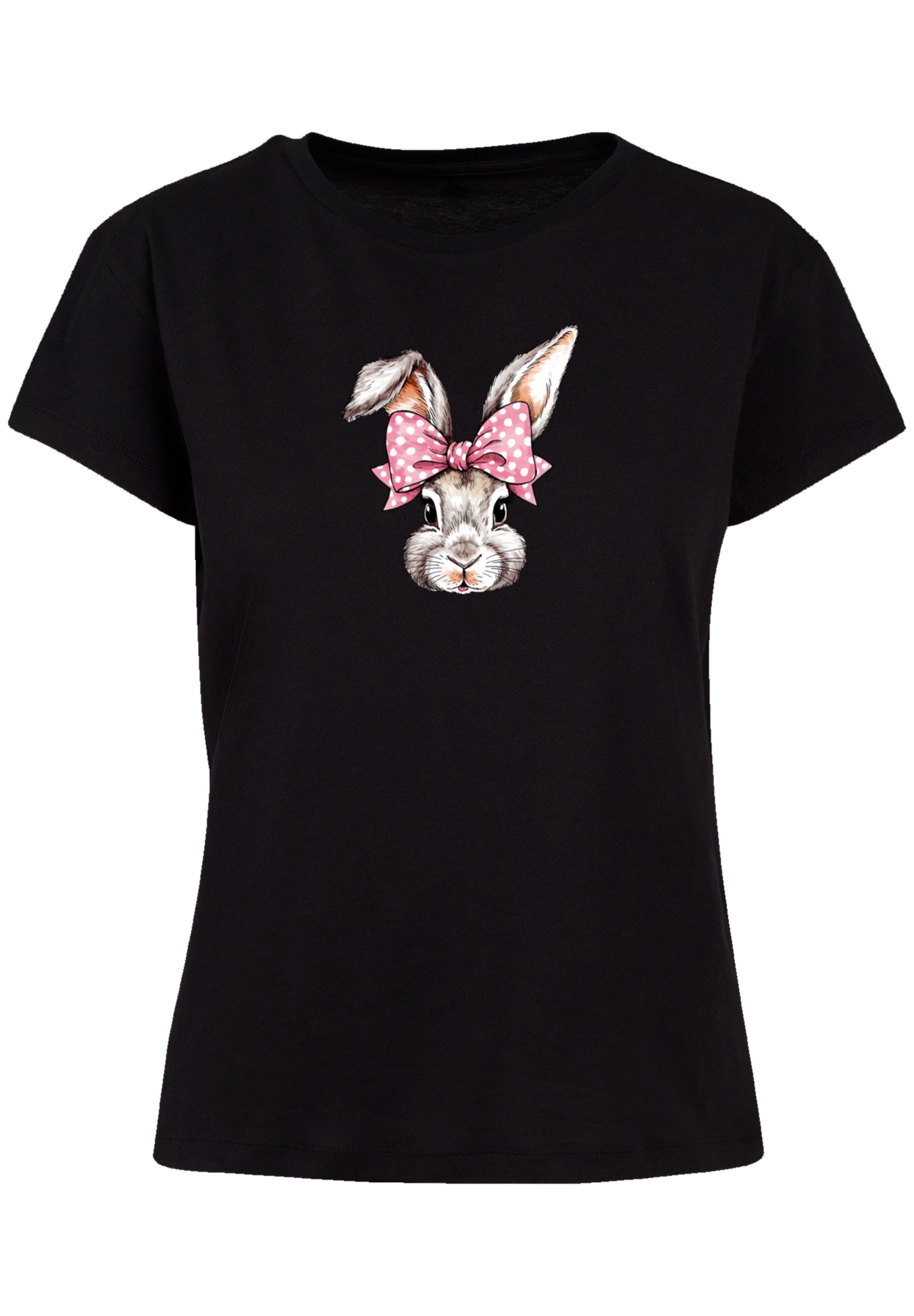 F4NT4STIC T-Shirt »Niedlicher Hase mit Schleife«, Premium Qualität