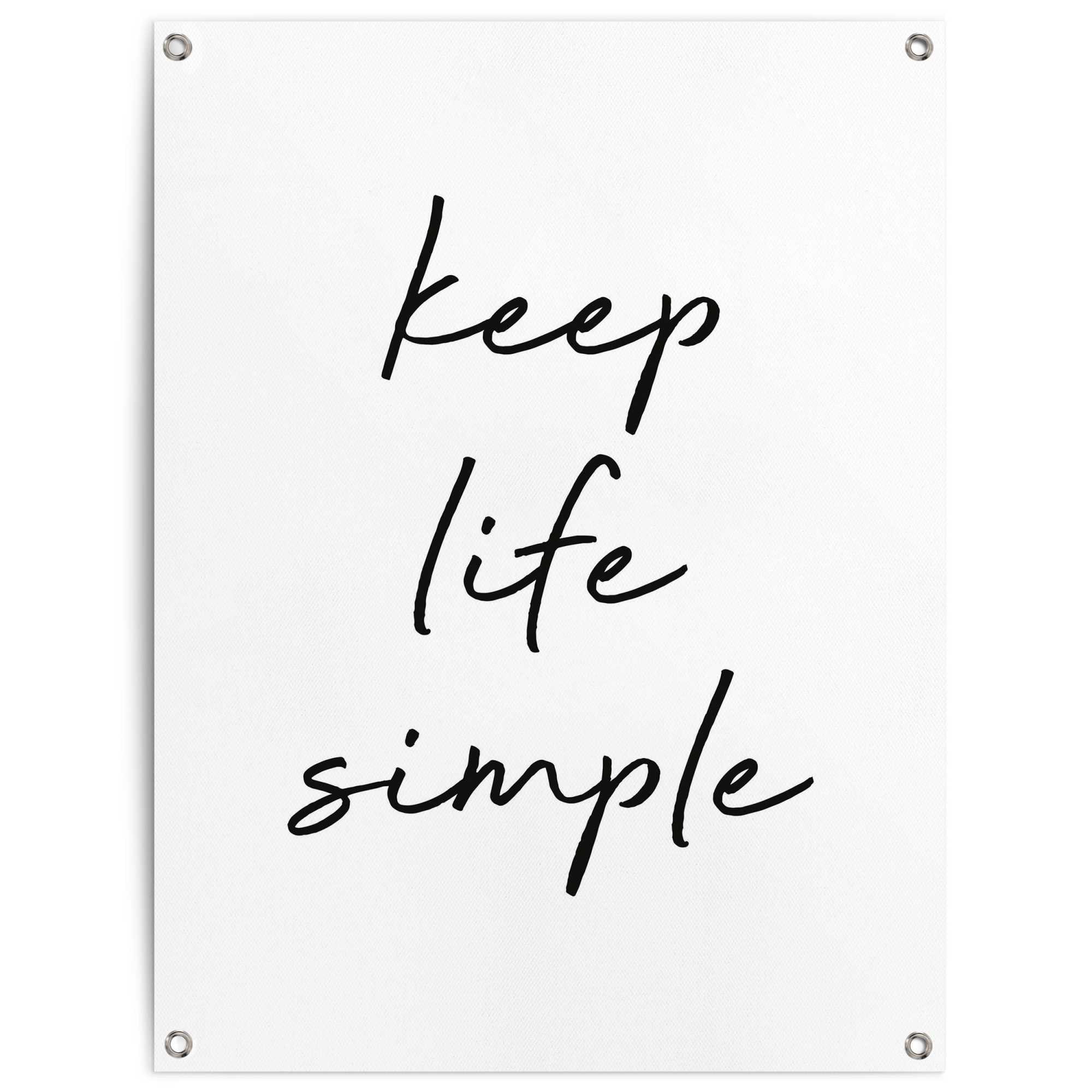 Reinders! Poster »Keep life simple« Outdoor dėl ...