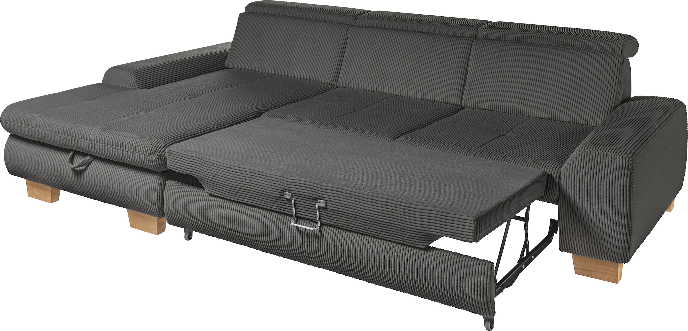 set one by Musterring Ecksofa »SO 3400«, mit Canape und verschiedenen Funktionen, Kaltschaum, B307 x T195 cm
