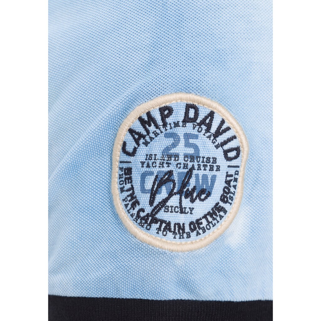 CAMP DAVID Poloshirt, mit Farberverlauf
