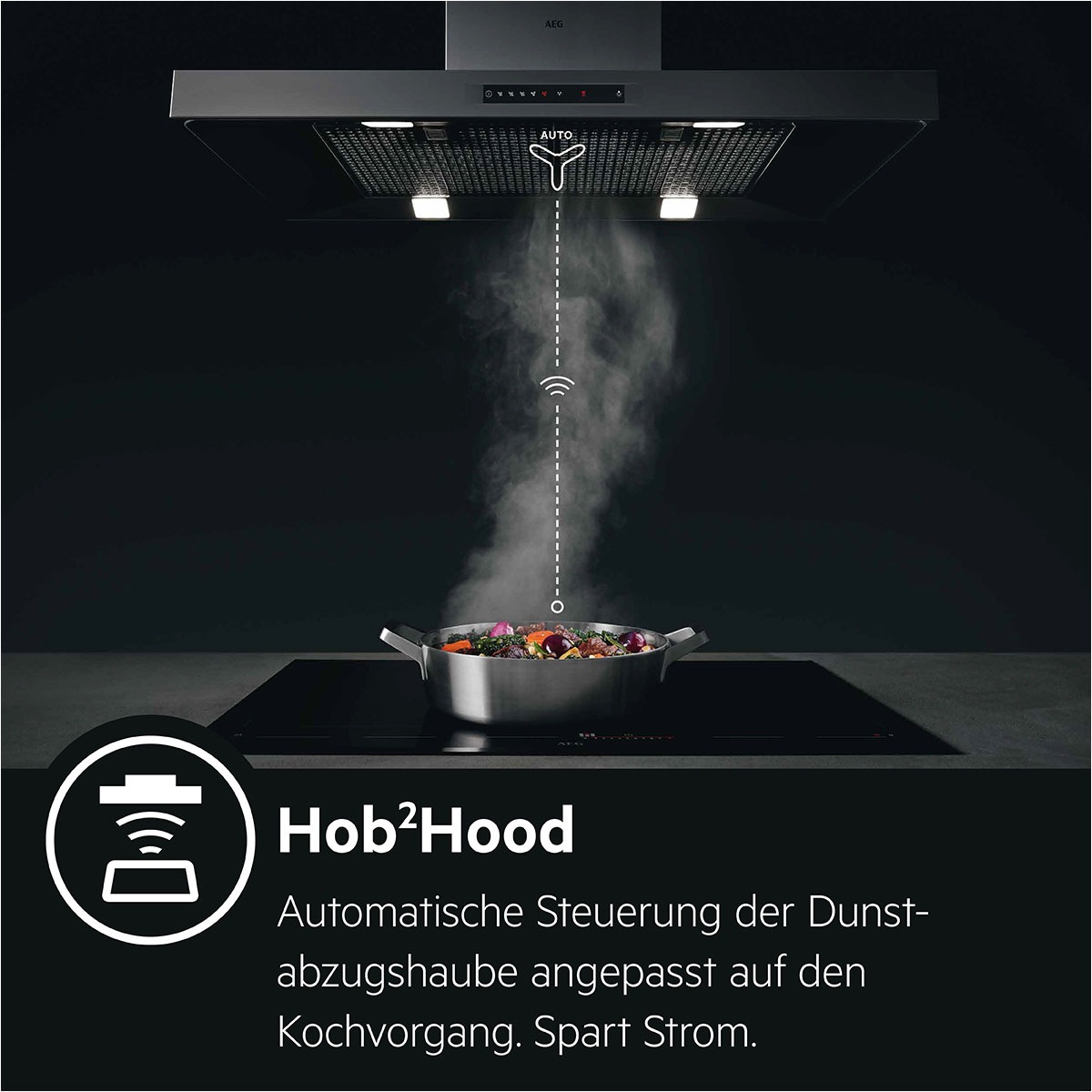 BAUR Hob²Hood AEG Induktions-Kochfeld | »IKB8443AXB«, IKB8443AXB, - bestellen Funktion