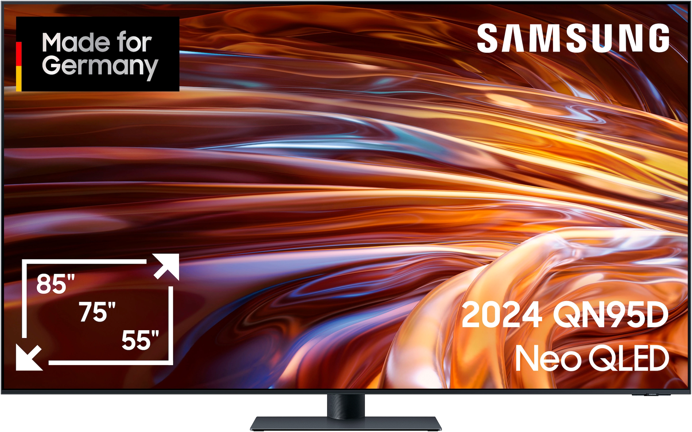 Samsung QLED Mini LED-Fernseher »GQ85QN95DAT«, 4K Ultra HD, Smart-TV, Neural Quantum 4K AI Gen2 Prozessor, Mini LED, bis zu 144Hz