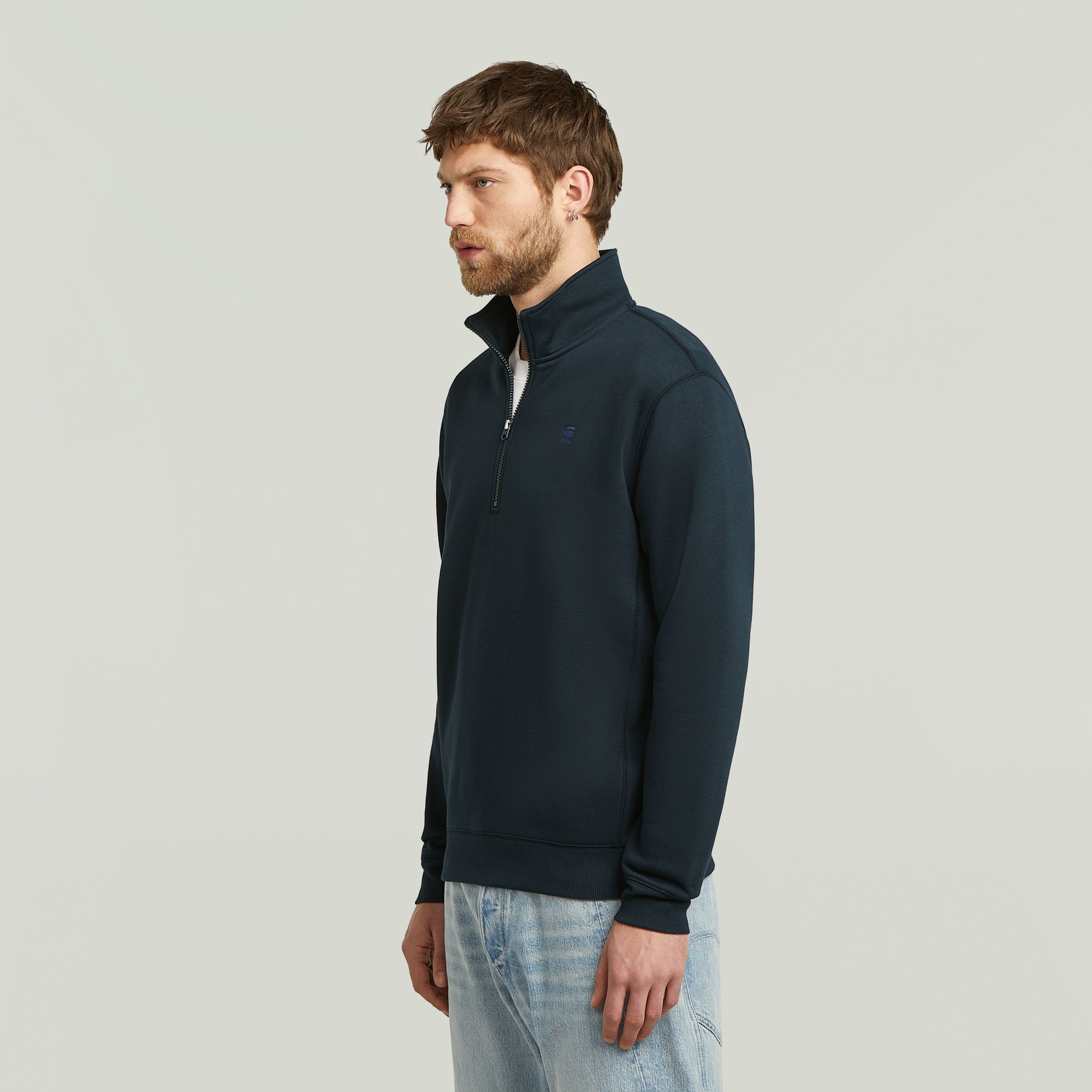 G-STAR Sweatshirt "Premium Core Half Zip", mit Stehkragen günstig online kaufen