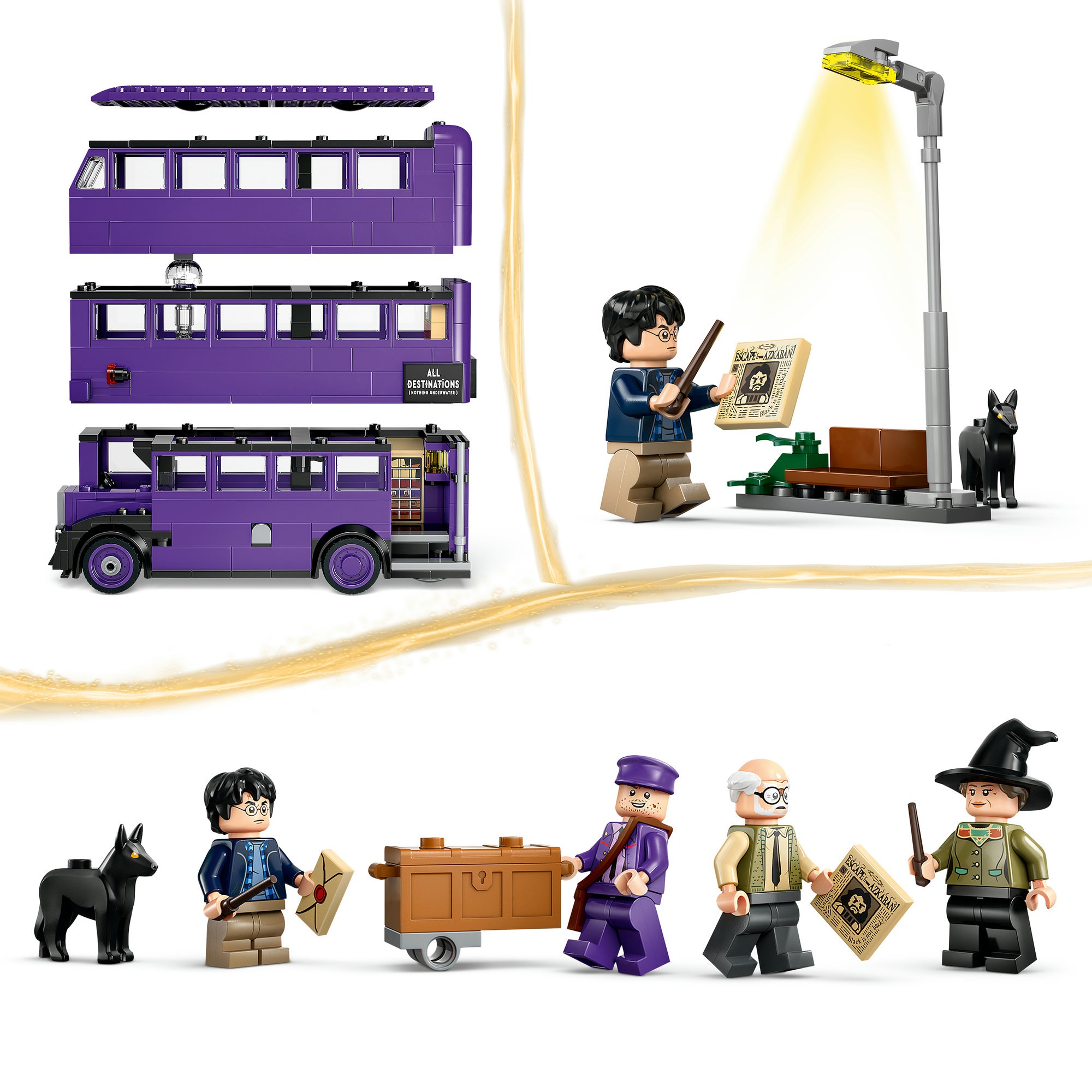 LEGO® Konstruktionsspielsteine »Abenteuer mit dem Fahrenden Ritter (76446), LEGO Harry Potter™« Made in Europe