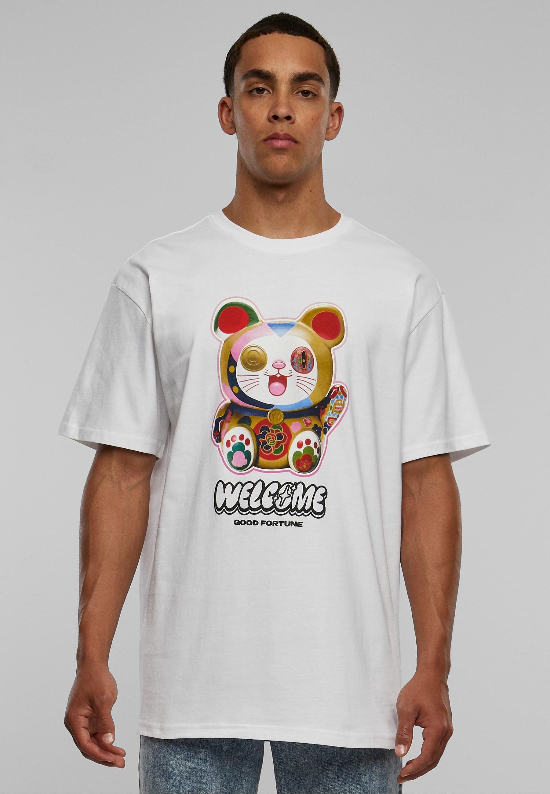 Upscale by Mister Tee T-Shirt »Upscale by Mister Tee Herren Welcome Cat Heavy Oversize Tee«, (1 tlg.)
