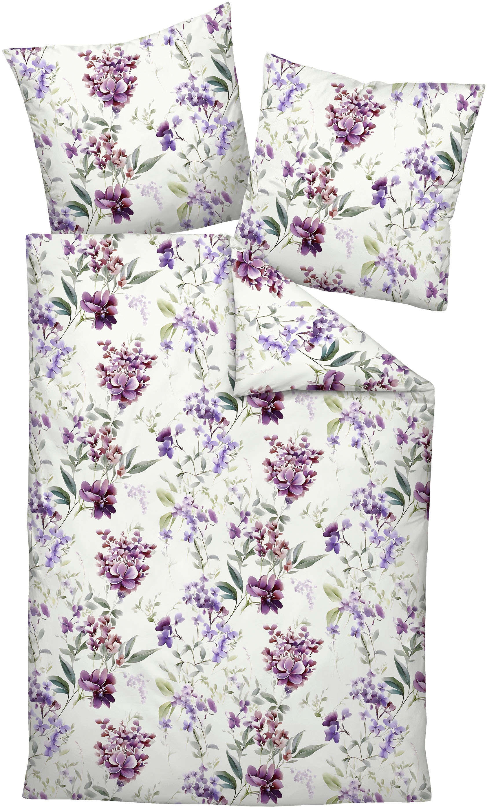 Janine Bettwäsche "CARMEN S 55128 05 * 155X220,80x80" mit Reißverschluss günstig online kaufen