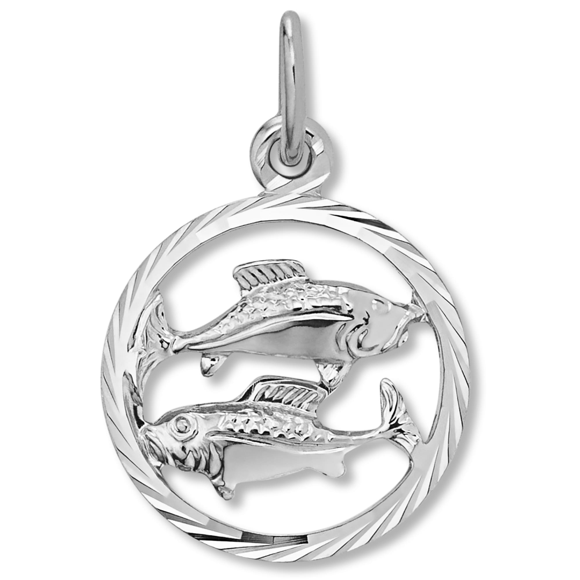 ONE ELEMENT Kette mit Anhänger »Fische Sternzeichen Anhänger aus 925 Silber«, Damen Schmuckset - Set mit verstellbarer Halskette