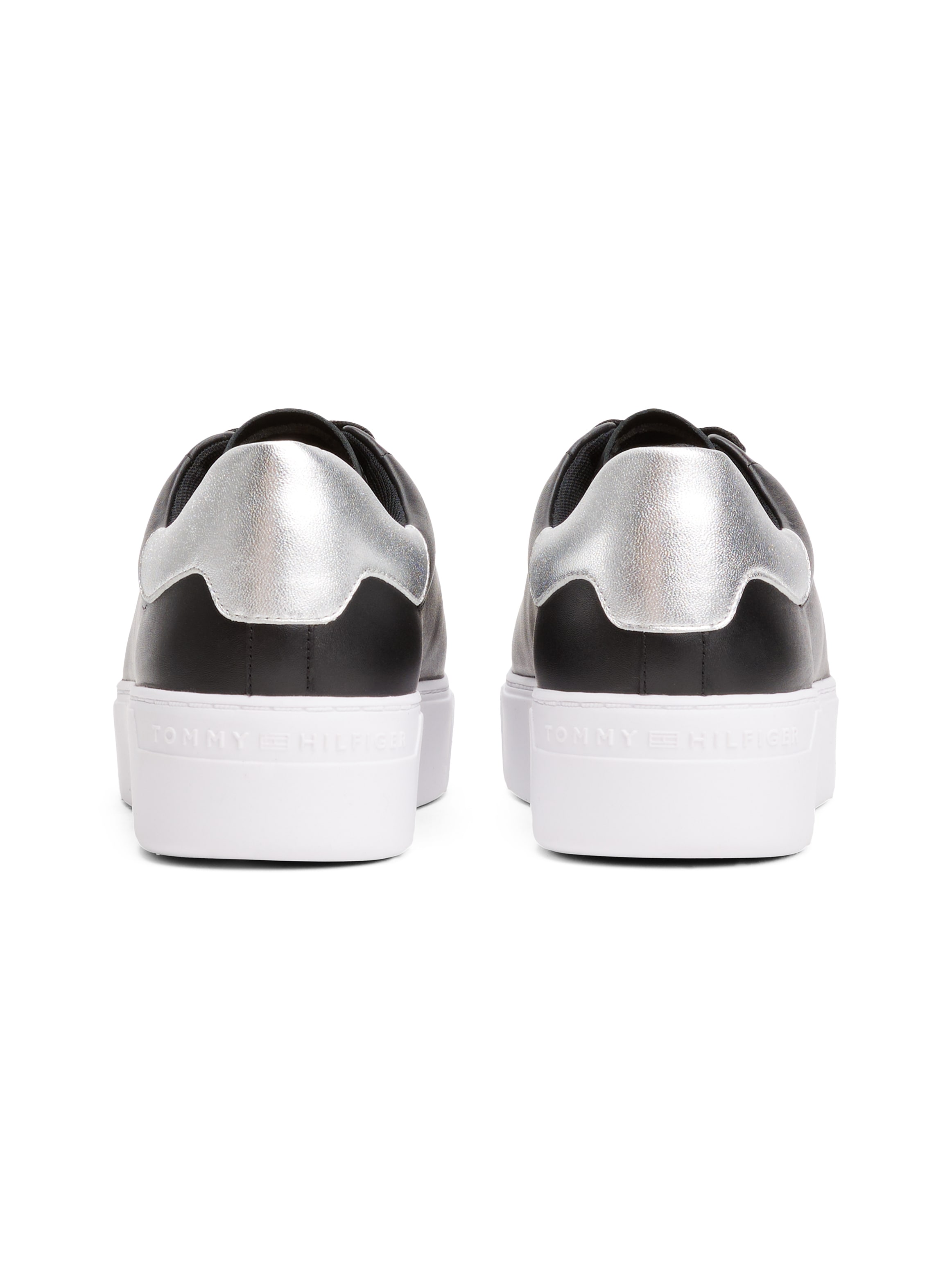 Tommy Hilfiger Plateausneaker »ESSENTIAL PLATFORM COURT SNEAKER«, Freizeitschuh, Halbschuh, Schnürschuh mit gepolstertem Schaftrand