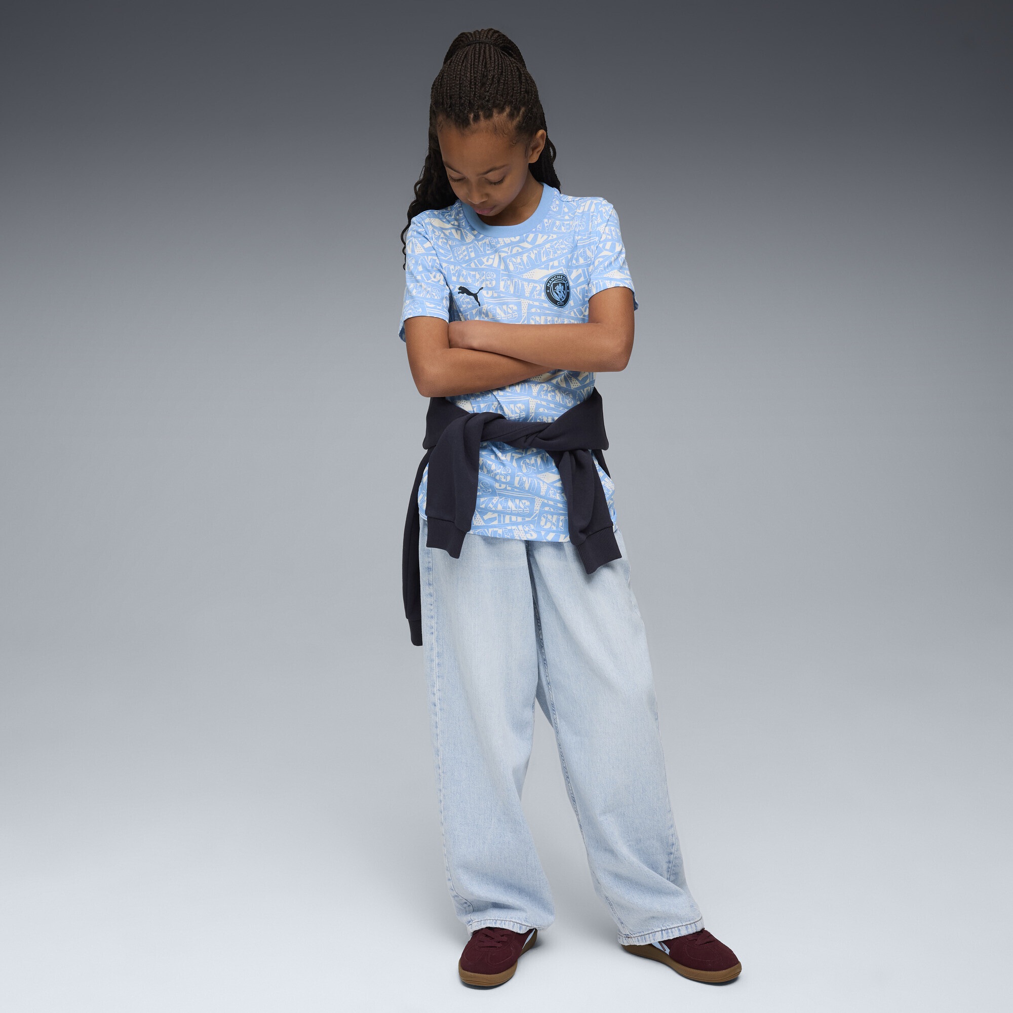 PUMA T-Shirt »Manchester City FtblCulture T-Shirt mit Allover-Print Jungen«