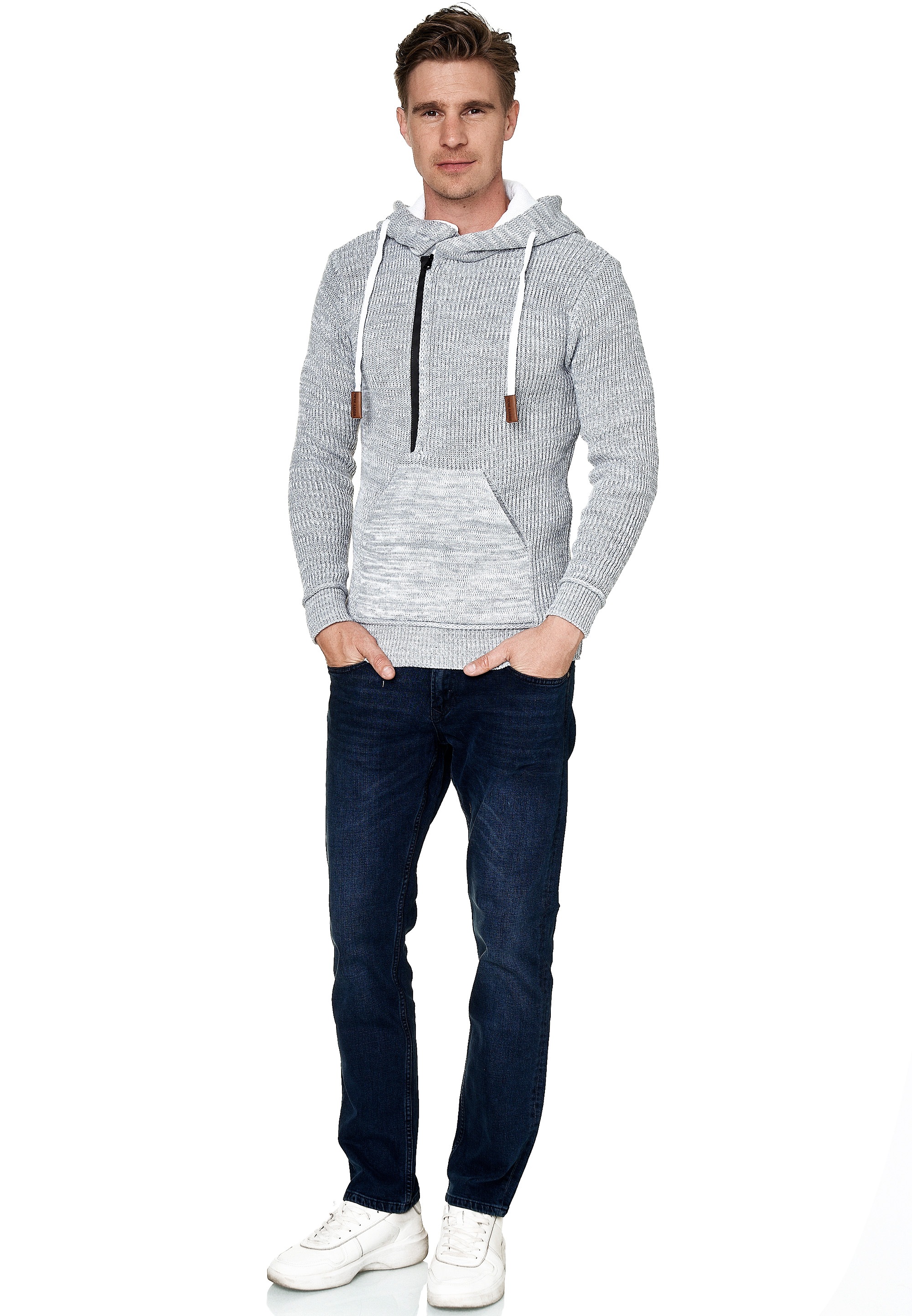 Rusty Neal Kapuzensweatshirt, mit stylischem Ausschnitt