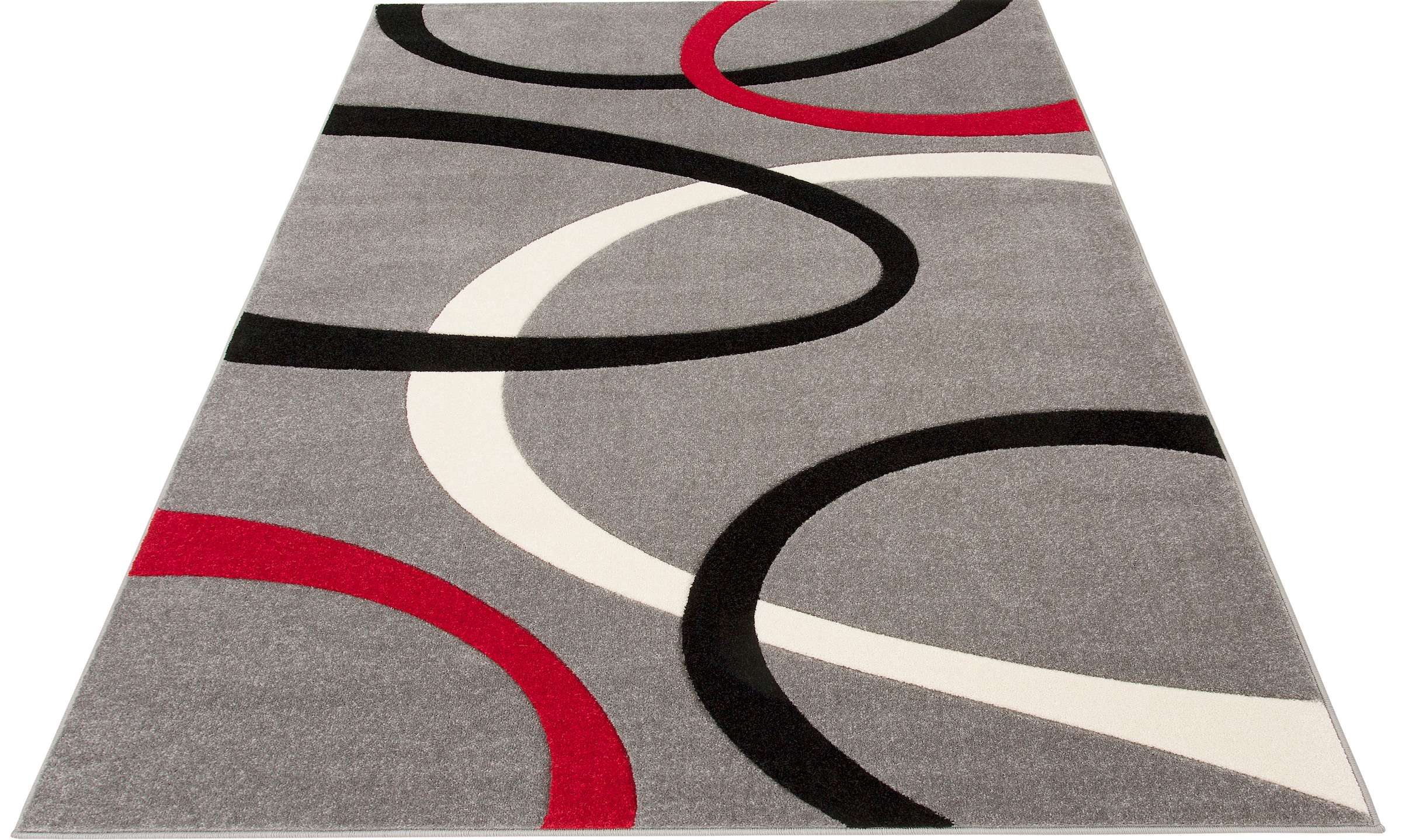 handgearbeitetem Teppich mit my rechteckig, Kurzflor, home elegant, Konturenschnitt, »Bill«, | BAUR 3D-Design