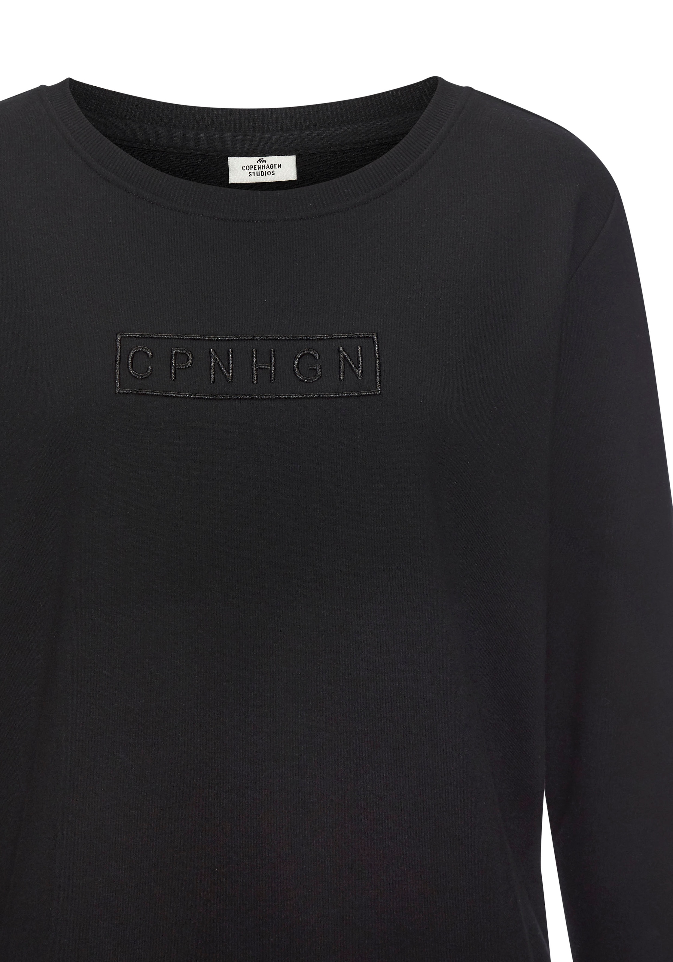 Copenhagen Studios Langarmshirt, Mit hochwertiger Logostickerei