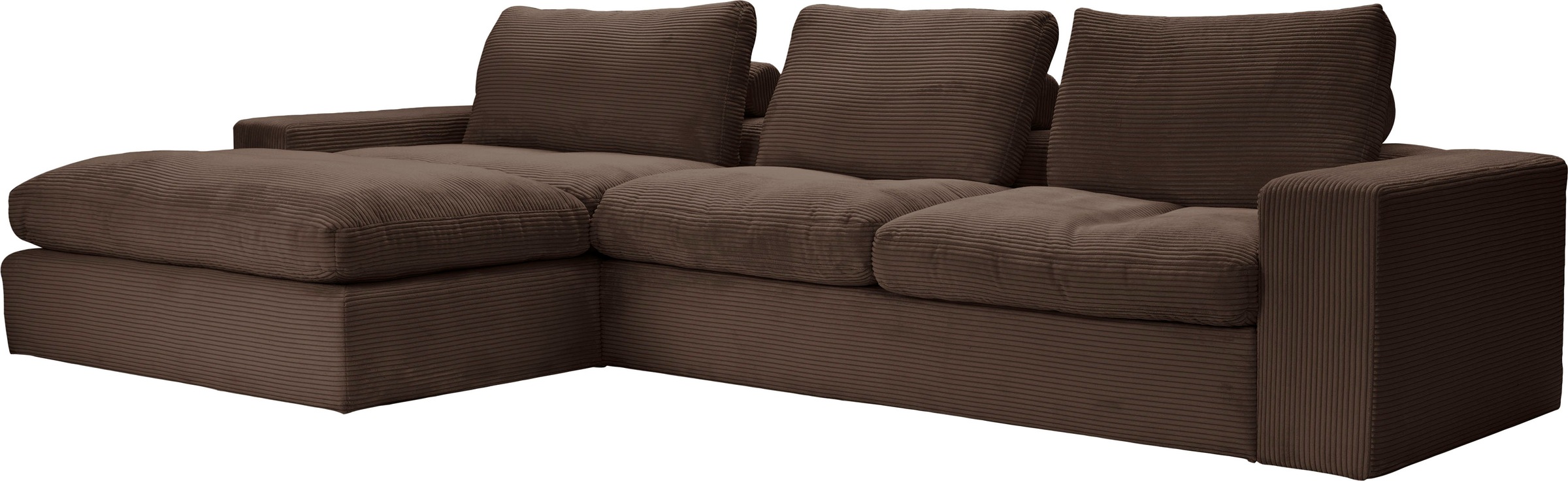 alina Ecksofa »Sandy«, mit Recamiere, in modernem Cordstoff