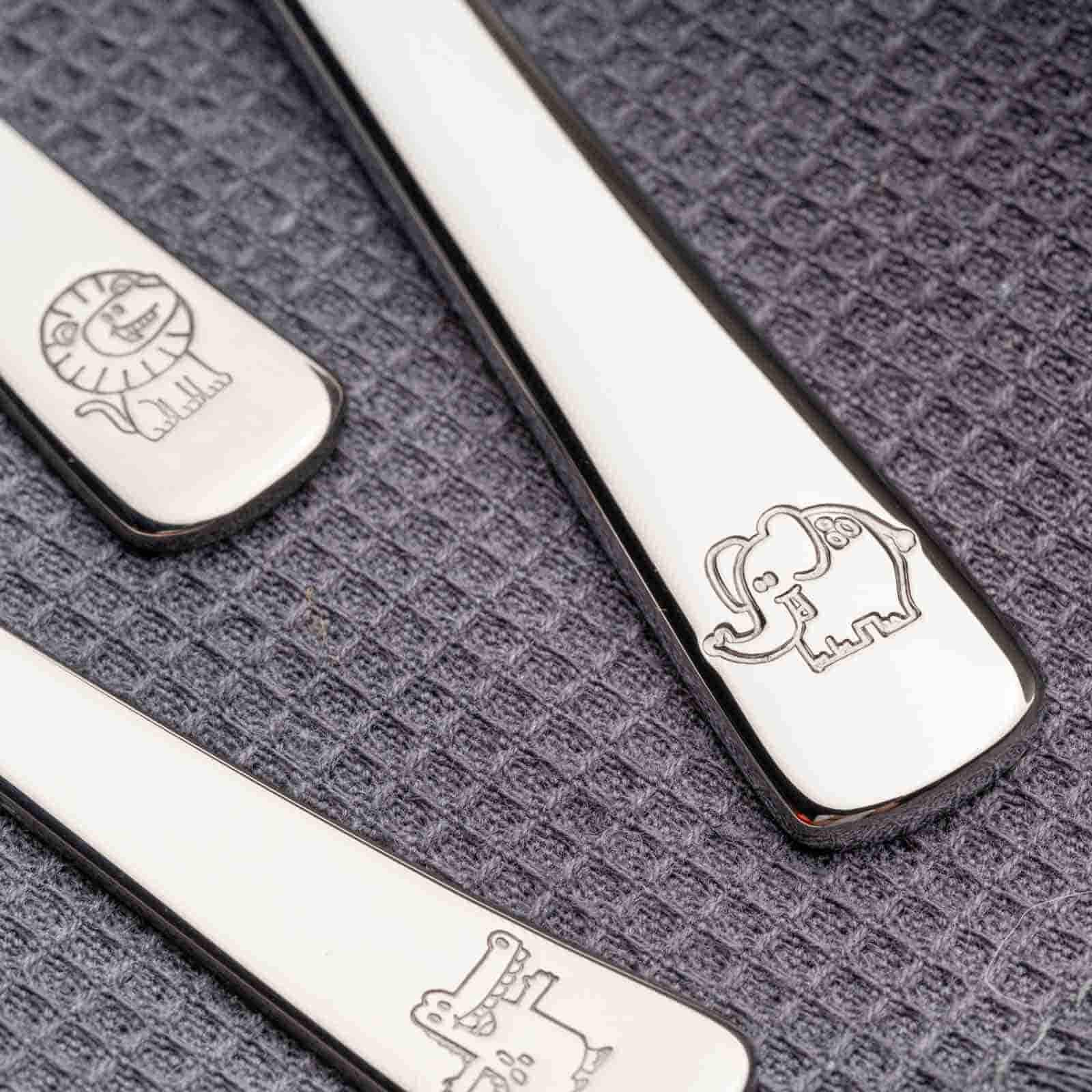 LEONARDO Kinderbesteck »Kinderbesteck Bambini 4er Set silber«