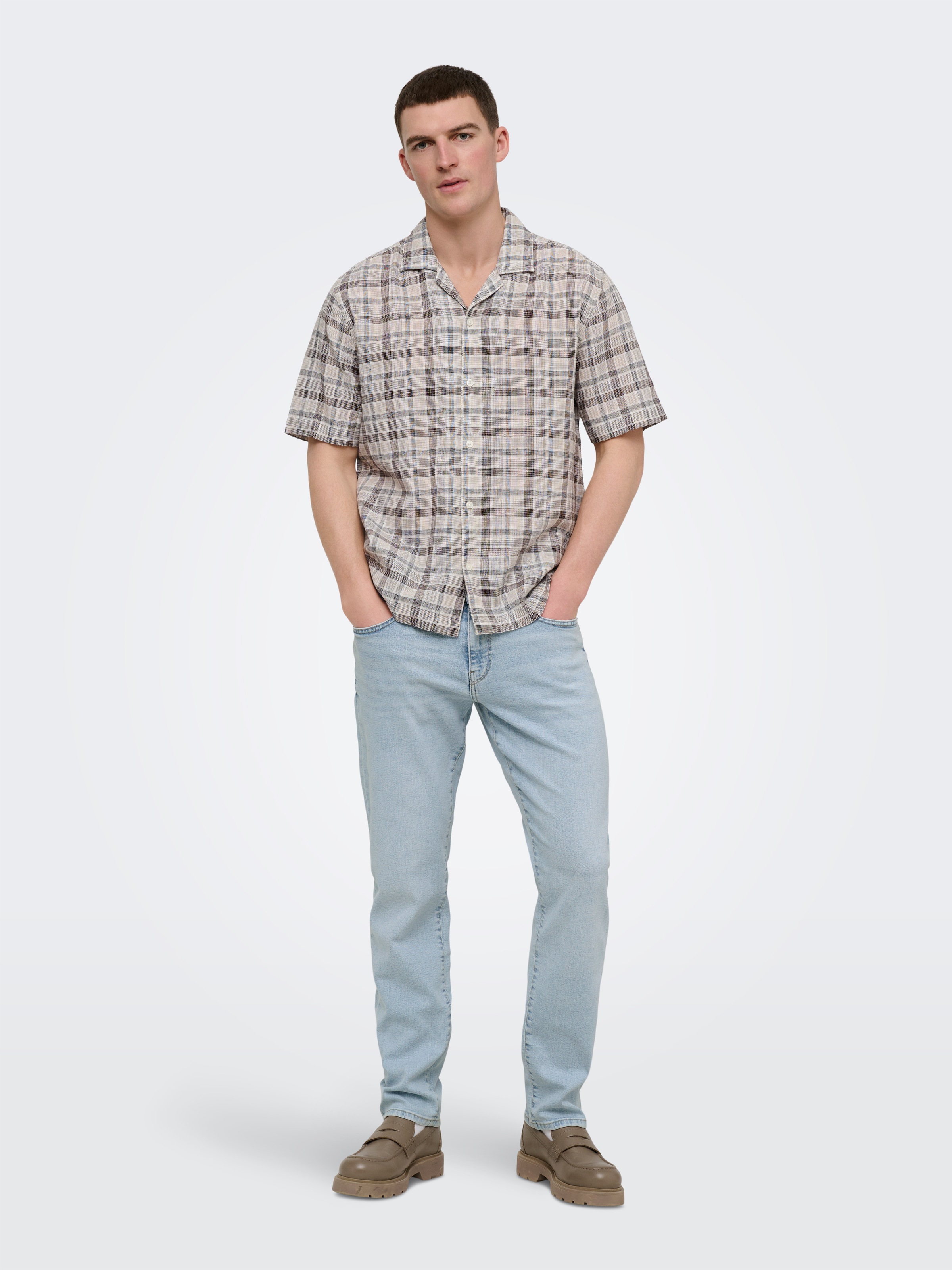 Thumbnail - ONLY & SONS Straight-Jeans "ONSWEFT REG. MBD 5094 TAI DNM NOOS" im 4-Pocket-Style