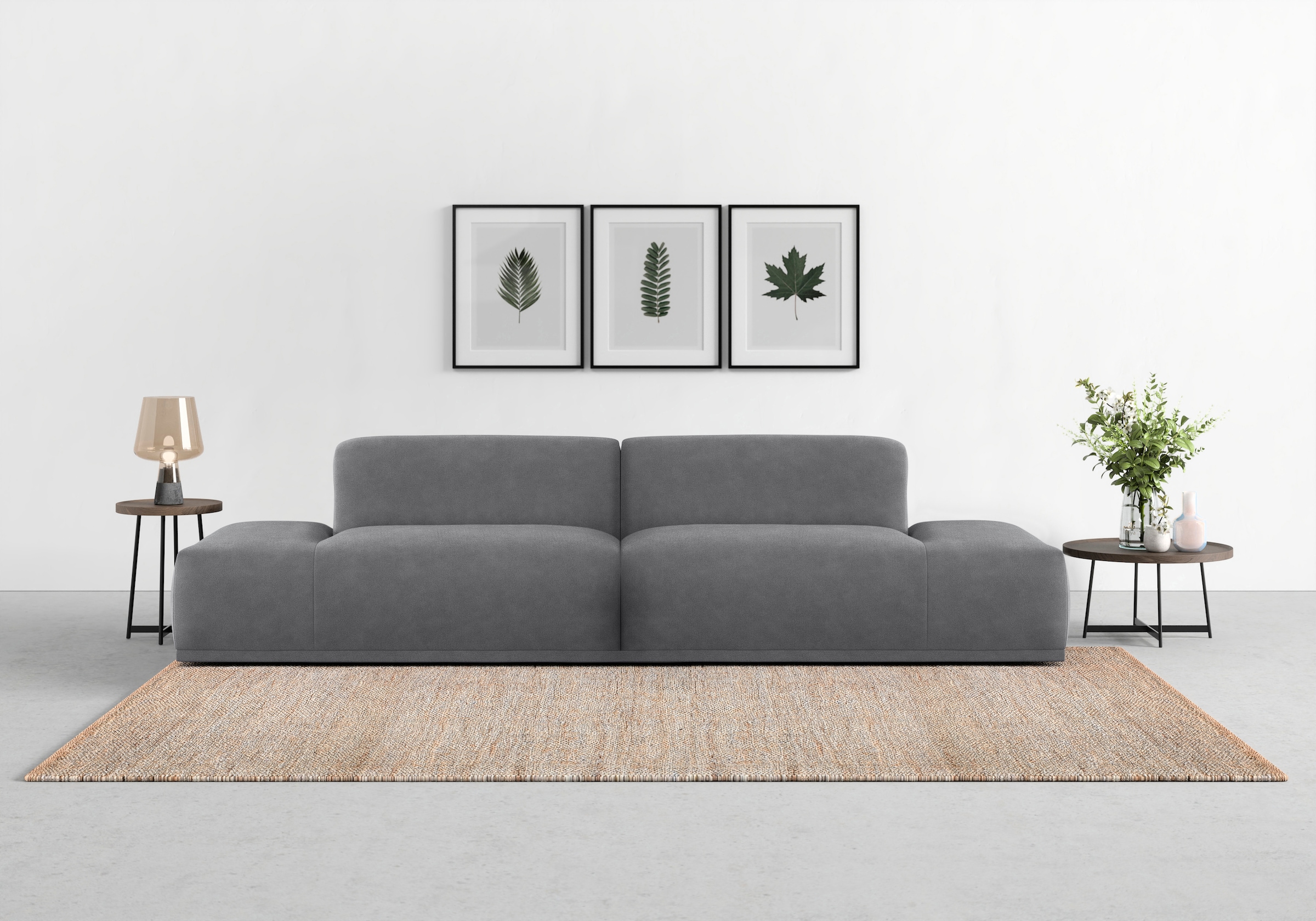 TRENDMANUFAKTUR Big-Sofa »Braga, toller Sitzkomfort, Designsofa«, in moderner Optik, mit hochwertigem Kaltschaum