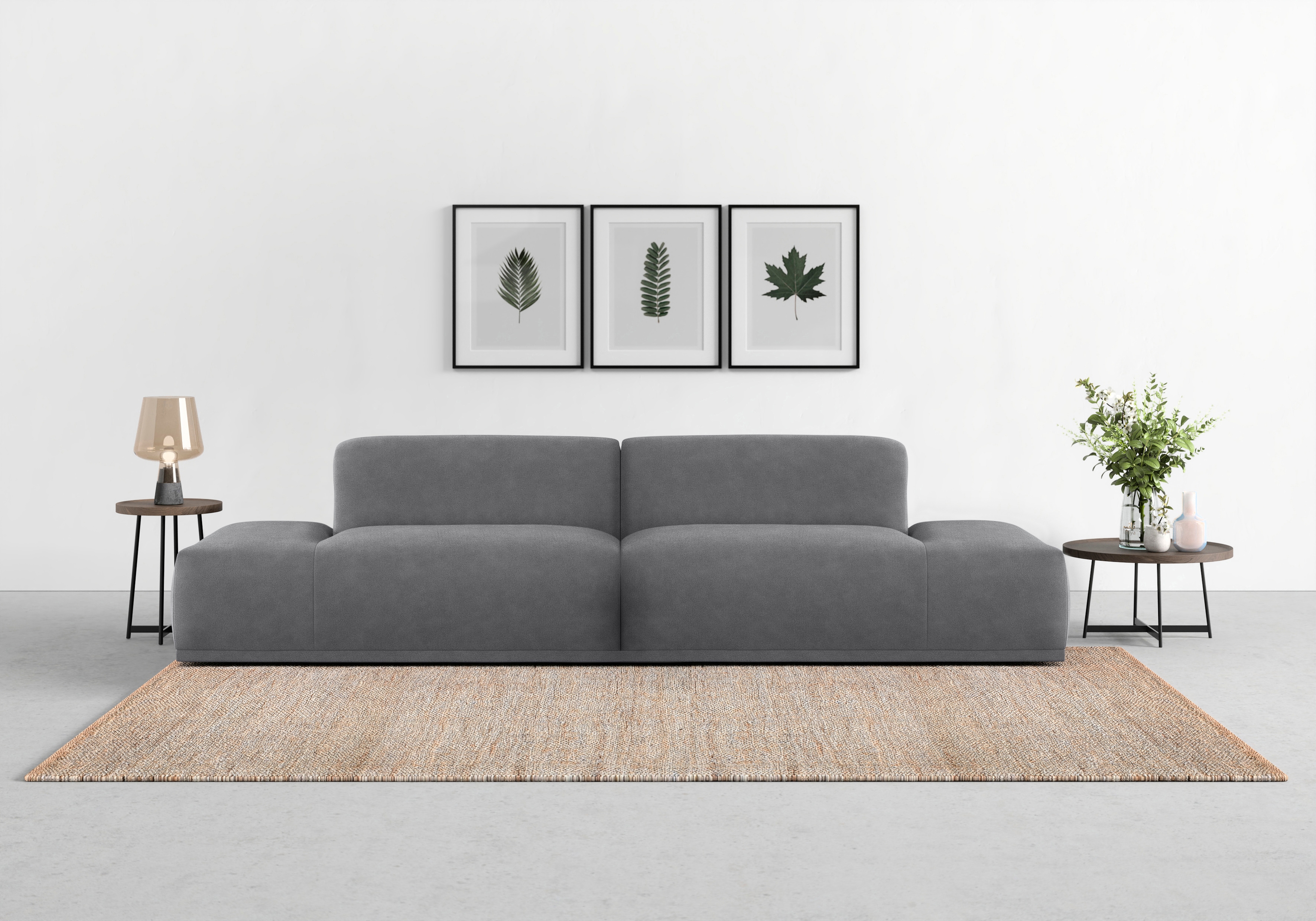 TRENDMANUFAKTUR Big-Sofa "Braga Japandi-Design, toller Sitzkomfort, Designsofa" in moderner Optik, mit hochwertigem Kaltschaum