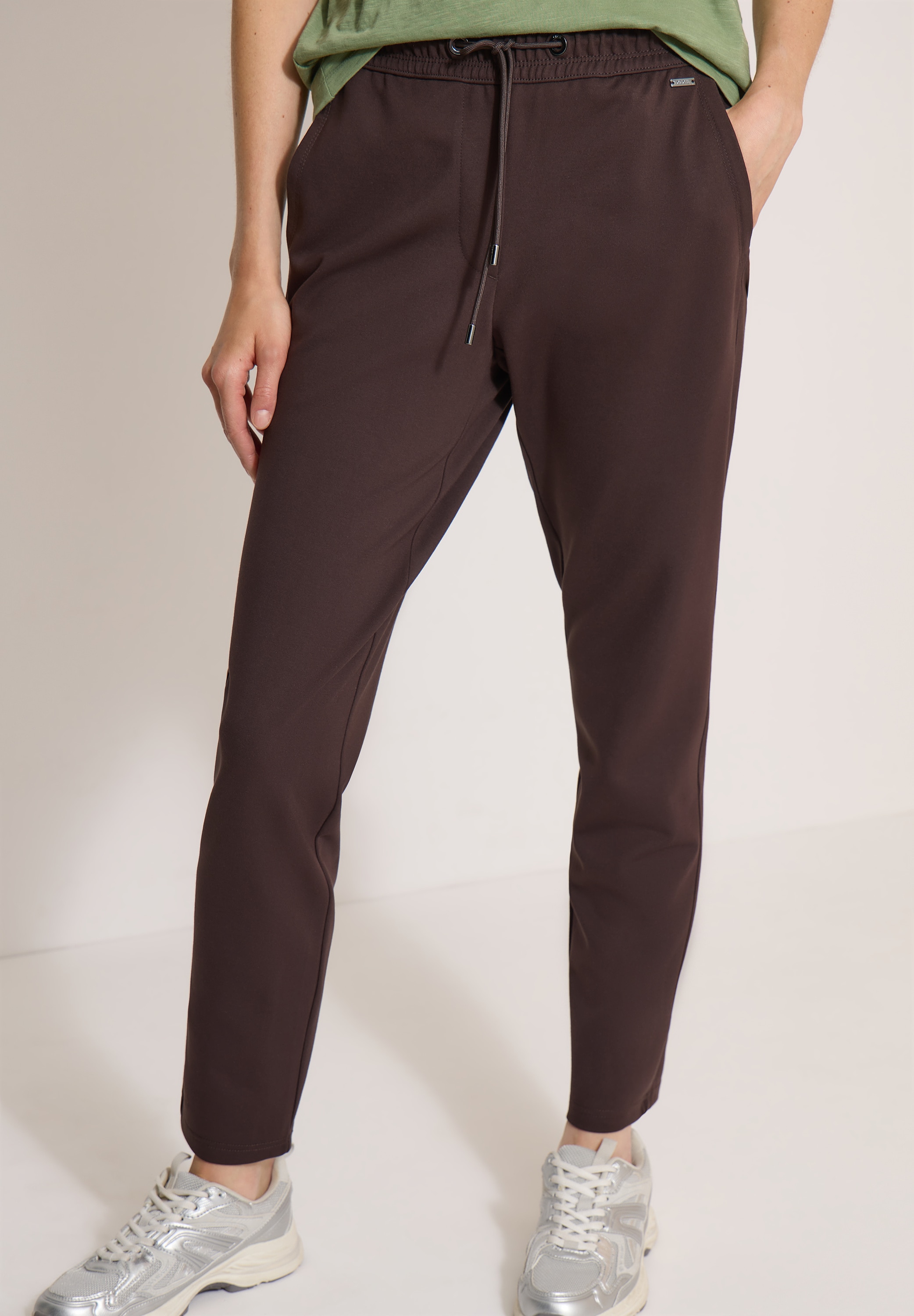 Cecil Stoffhose "Style Tracey" mit elastischem Bund und Tunnelzug