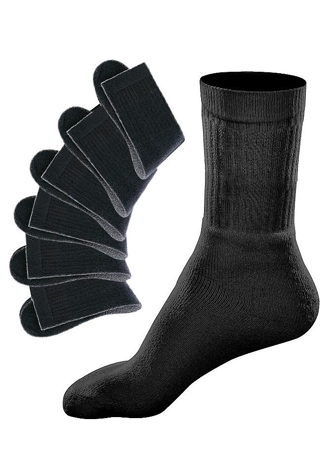 Thumbnail - Go in Tennissocken Packung, 6 Stk. tlg. mit geripptem Schaft
