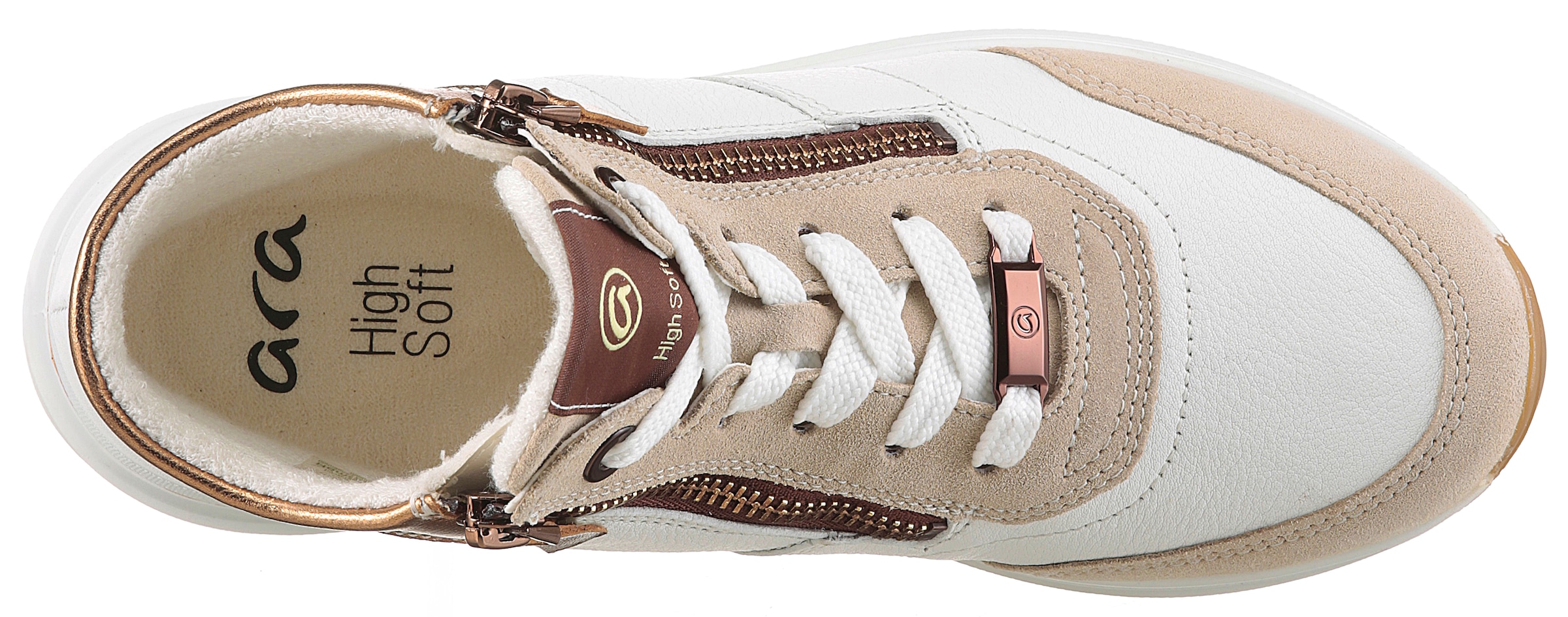 Ara Keilsneaker »OSAKA«, Schnürboots, High Top-Sneaker, Freizietschuh in Weite G (=weit)