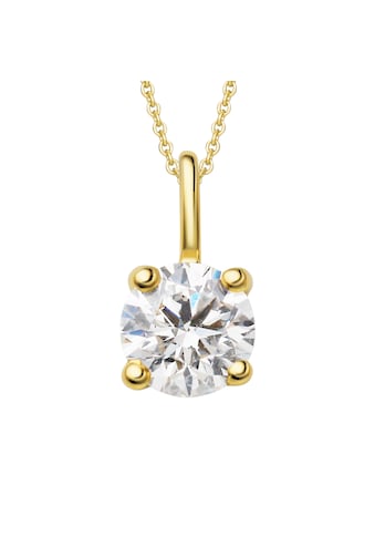 Kettenanhänger »0.2 ct Diamant Brillant Anhänger aus 750 Gelbgold«