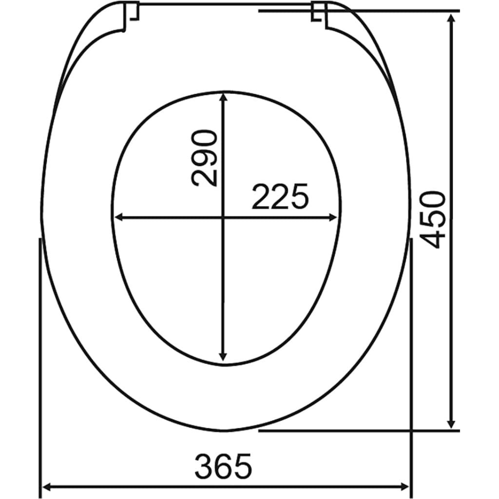 WENKO WC-Sitz »Boat High Gloss«, (1 St.), Thermoplast