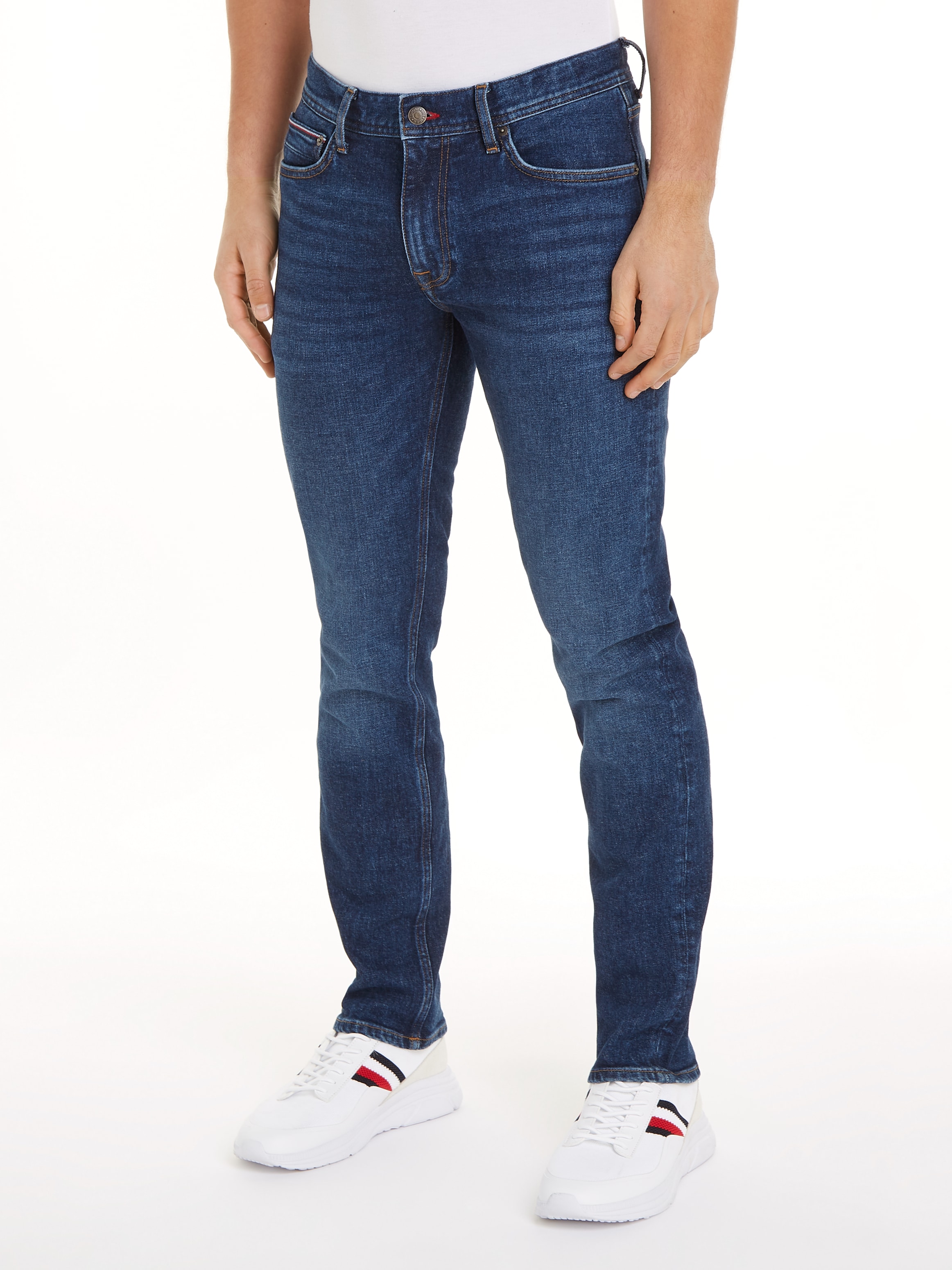 Tommy Hilfiger Straight-Jeans "STRAIGHT DENTON STR CREST INDIGO" günstig online kaufen