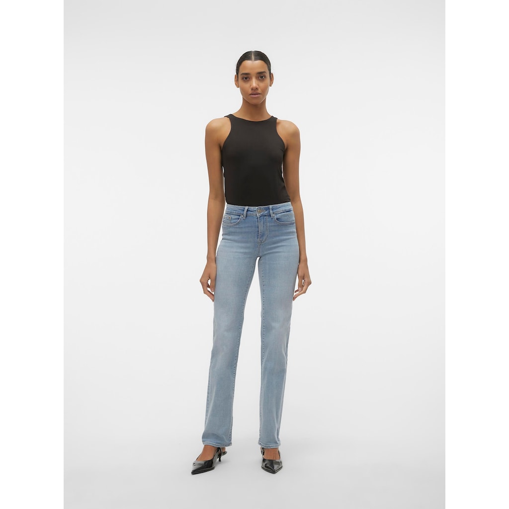 Vero Moda Straight-Jeans »VMFLASH MR STRAIGHT JNS LI3102 GA NOOS«