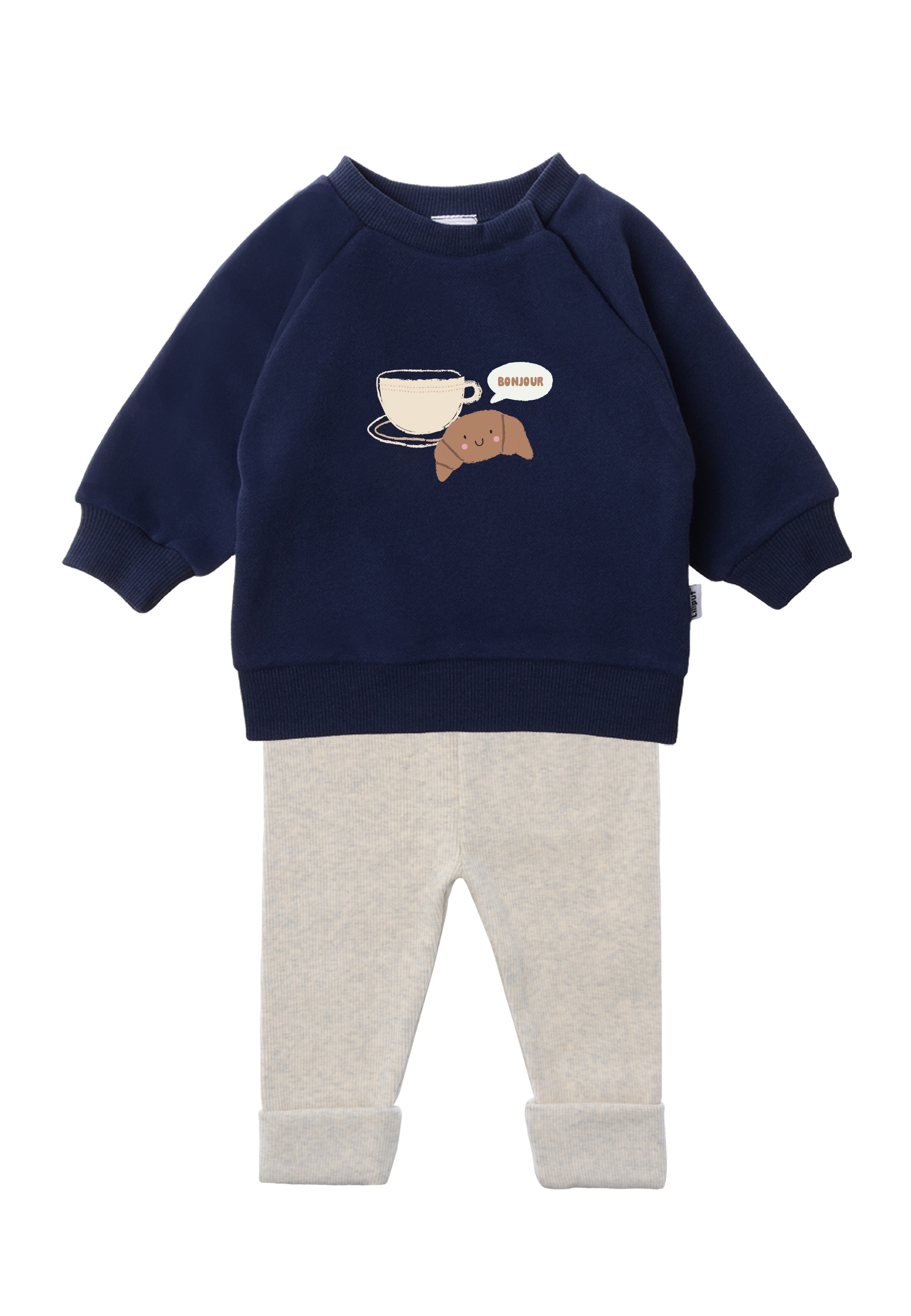 Liliput Sweatanzug "Croissant Bonjour" 2 Stk. bestehend aus Leggings und Sweatshirt