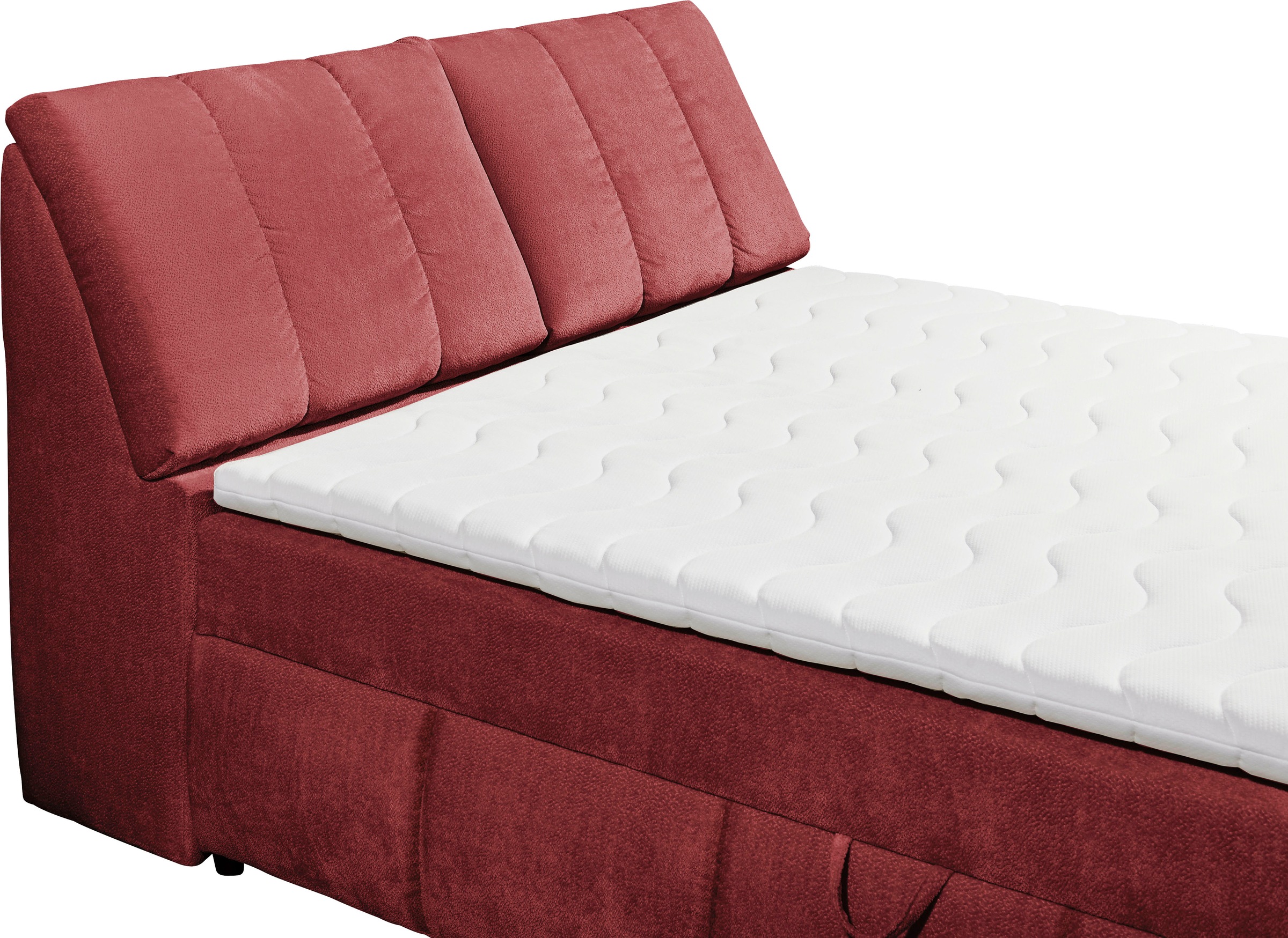 ED EXCITING DESIGN Boxbett »Valencia«, inkl. Bettkasten und Stauraum im Kopfteil