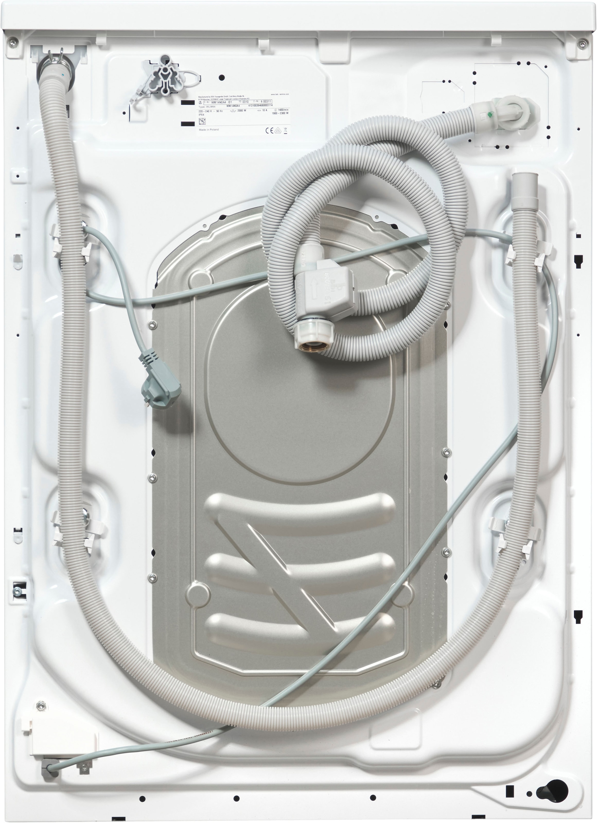 SIEMENS Waschmaschine »WM14N0A4«, iQ300, WM14N0A4, 8 kg, 1400 U/min, smartFinish – Bügelhilfe